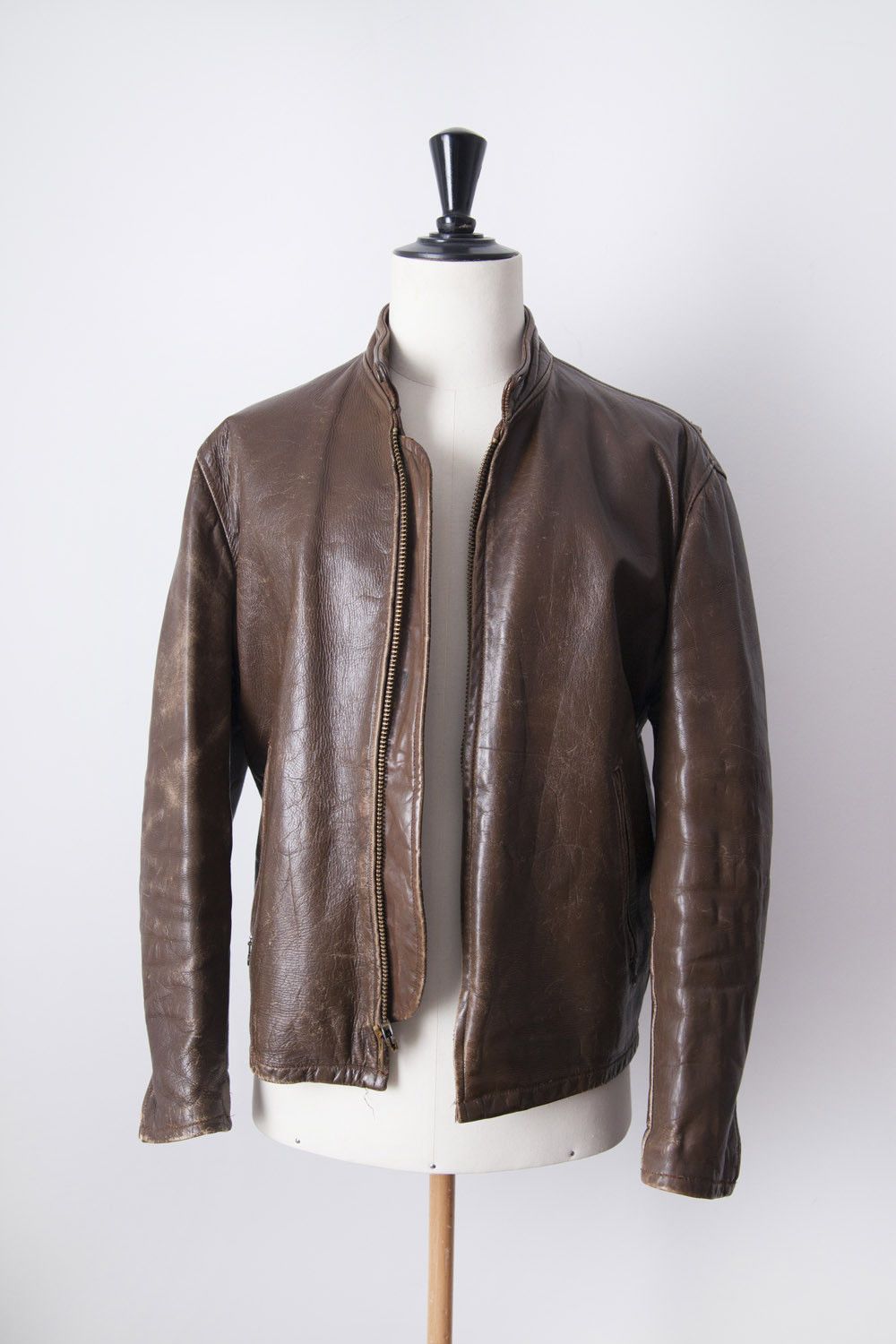 Vintage 1970's single rider leather jacket Size US L / EU 52-54 / 3 - 1 Thumbnail