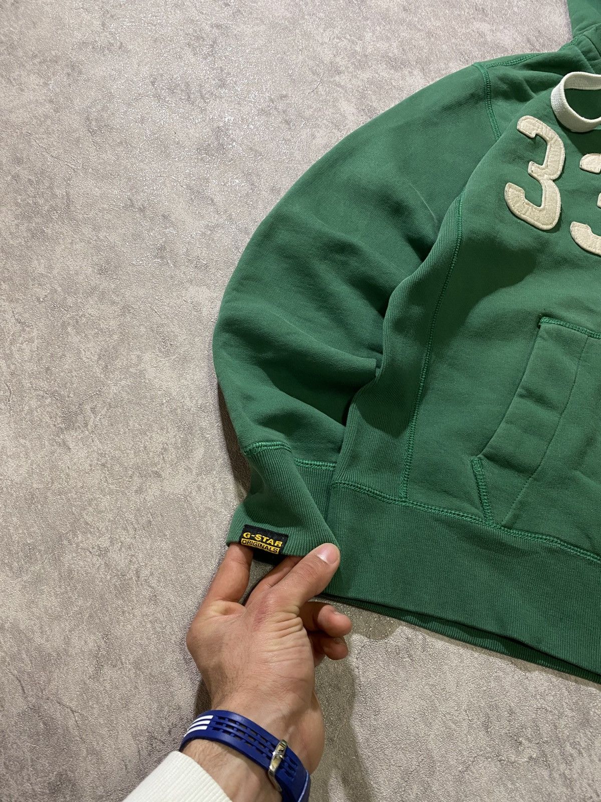 G-Star G-Star Raw 3301 Forest Green Full Zip Hoodie Size US M / EU 48-50 / 2 - 6 Thumbnail