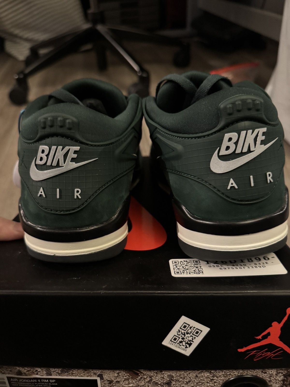 Jordan Brand × Nike Nike Air Jordan 4 RM SP x Nigel Sylvester Pro Green Size US 8.5 / EU 41-42 - 5 Thumbnail