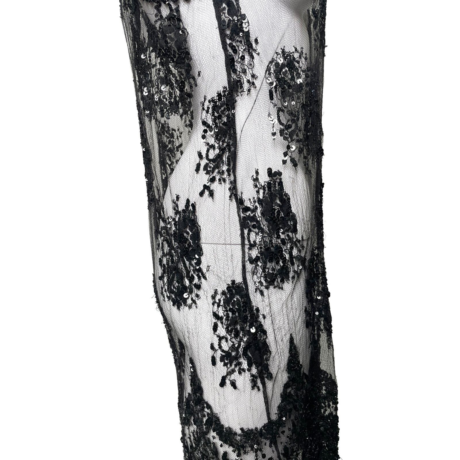 Collette Dinnigan Black Sequin Dress Size S / US 4 / IT 40 - 4 Thumbnail
