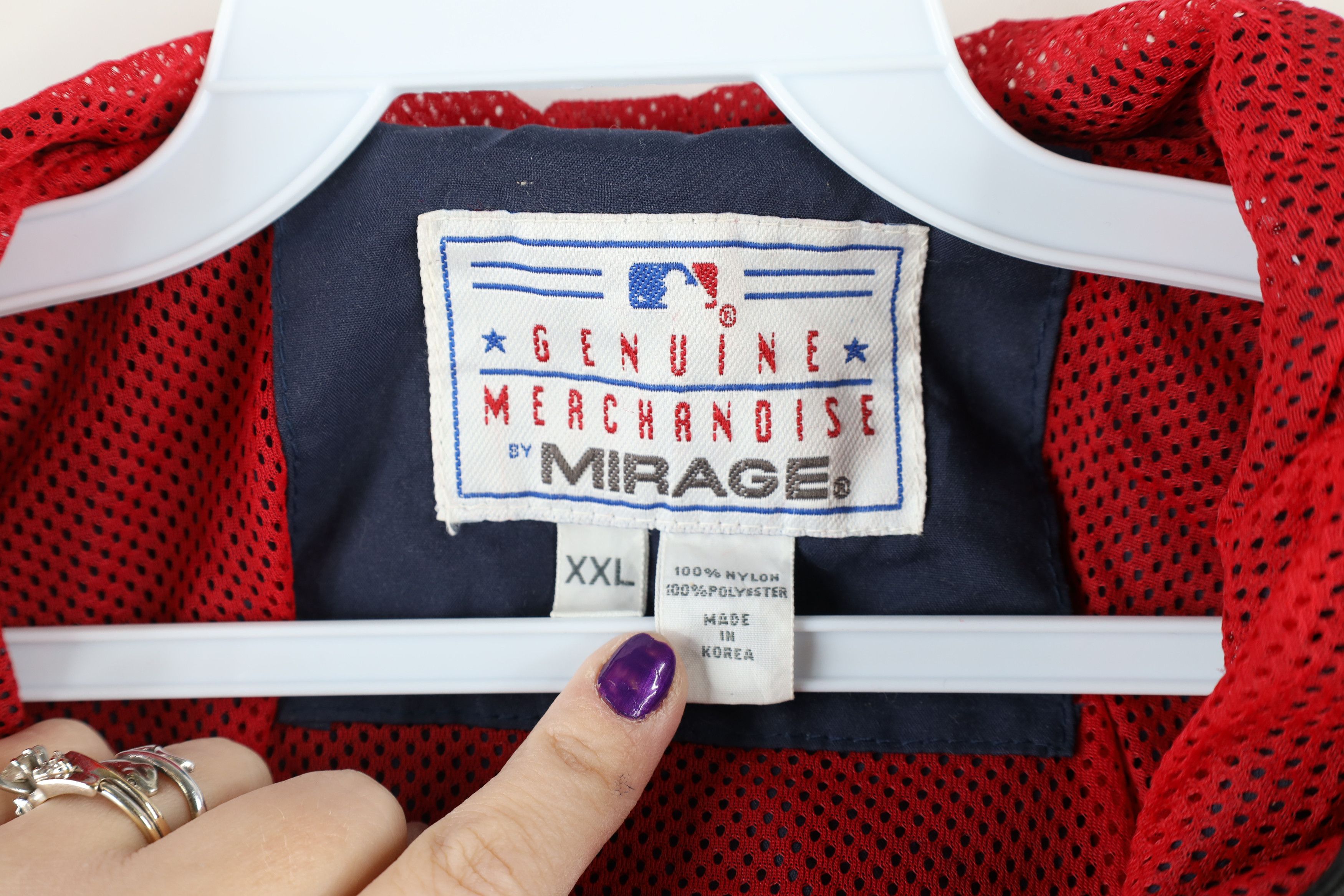 Vintage Vintage 90s Baseball All Star Game Cleveland Indians Jacket Size US XXL / EU 58 / 5 - 8 Thumbnail