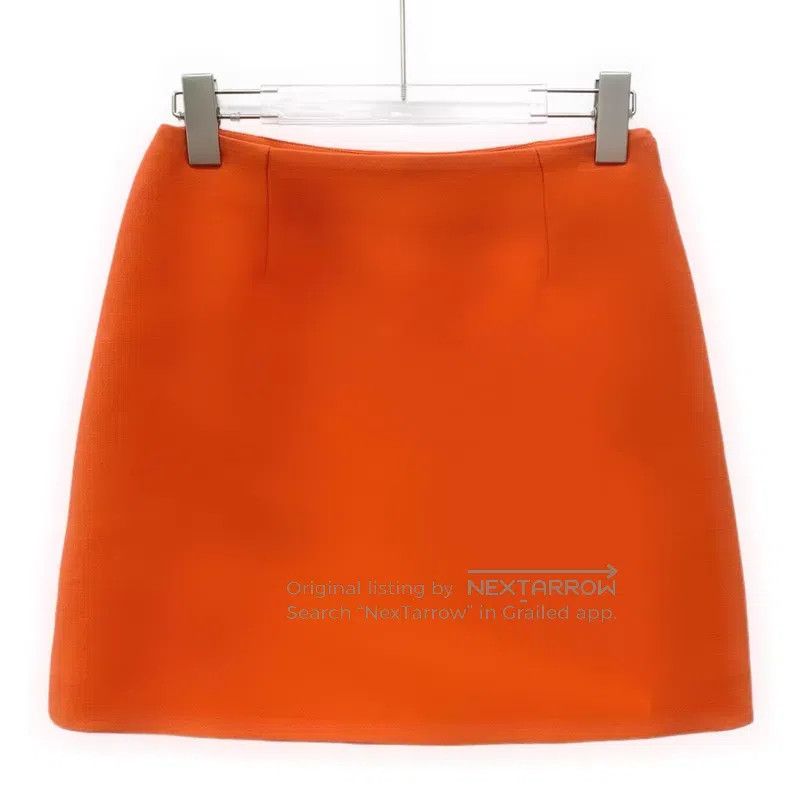 Dior Dior Orange A-shaped skirt and short skirt Size 24" / US 00 / IT 34 - 1 Thumbnail