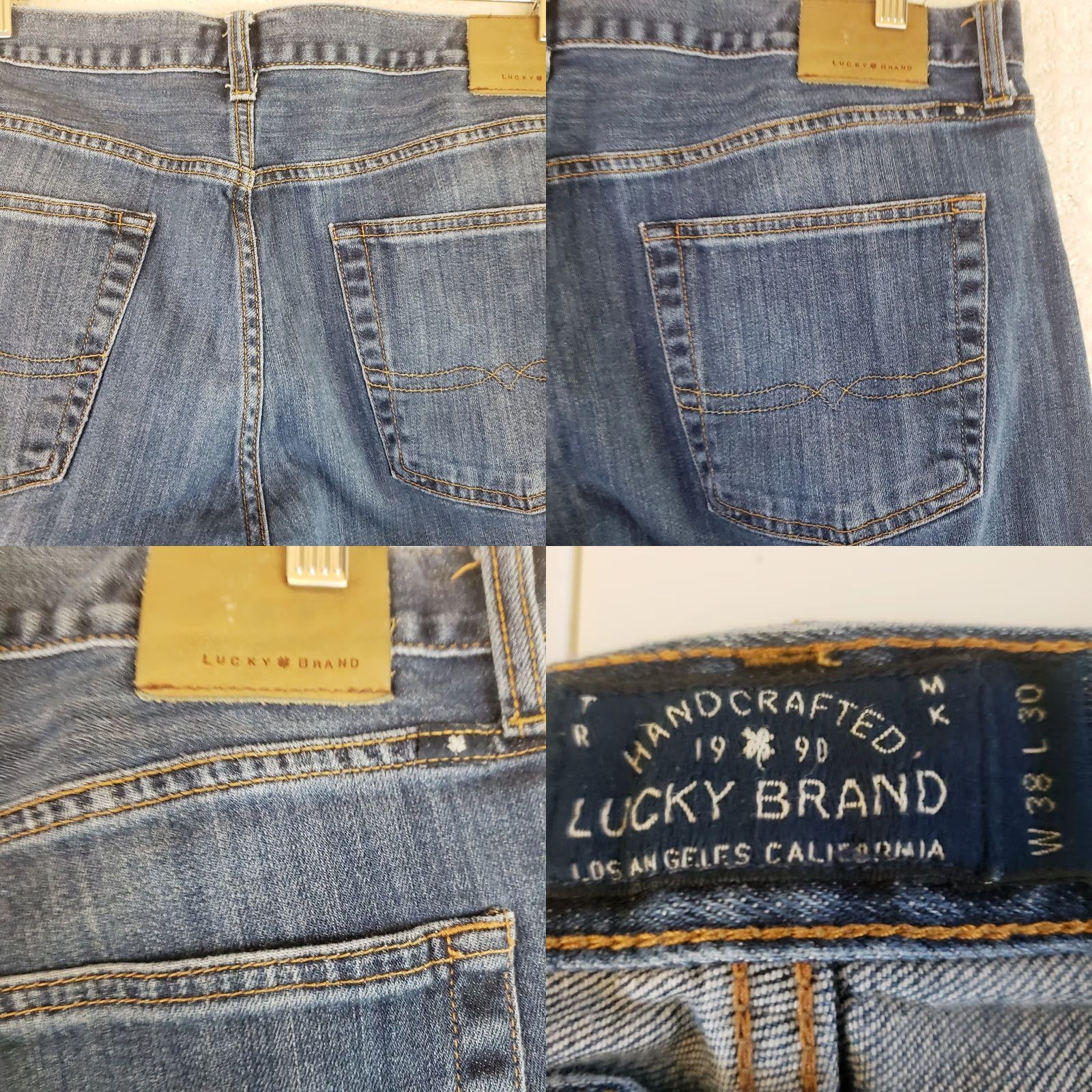 Lucky Brand Lucky Brand Men's 221 Original Straight Jeans Blue Wash Stretch Denim 38x30 Size US 38 / EU 54 - 9 Thumbnail