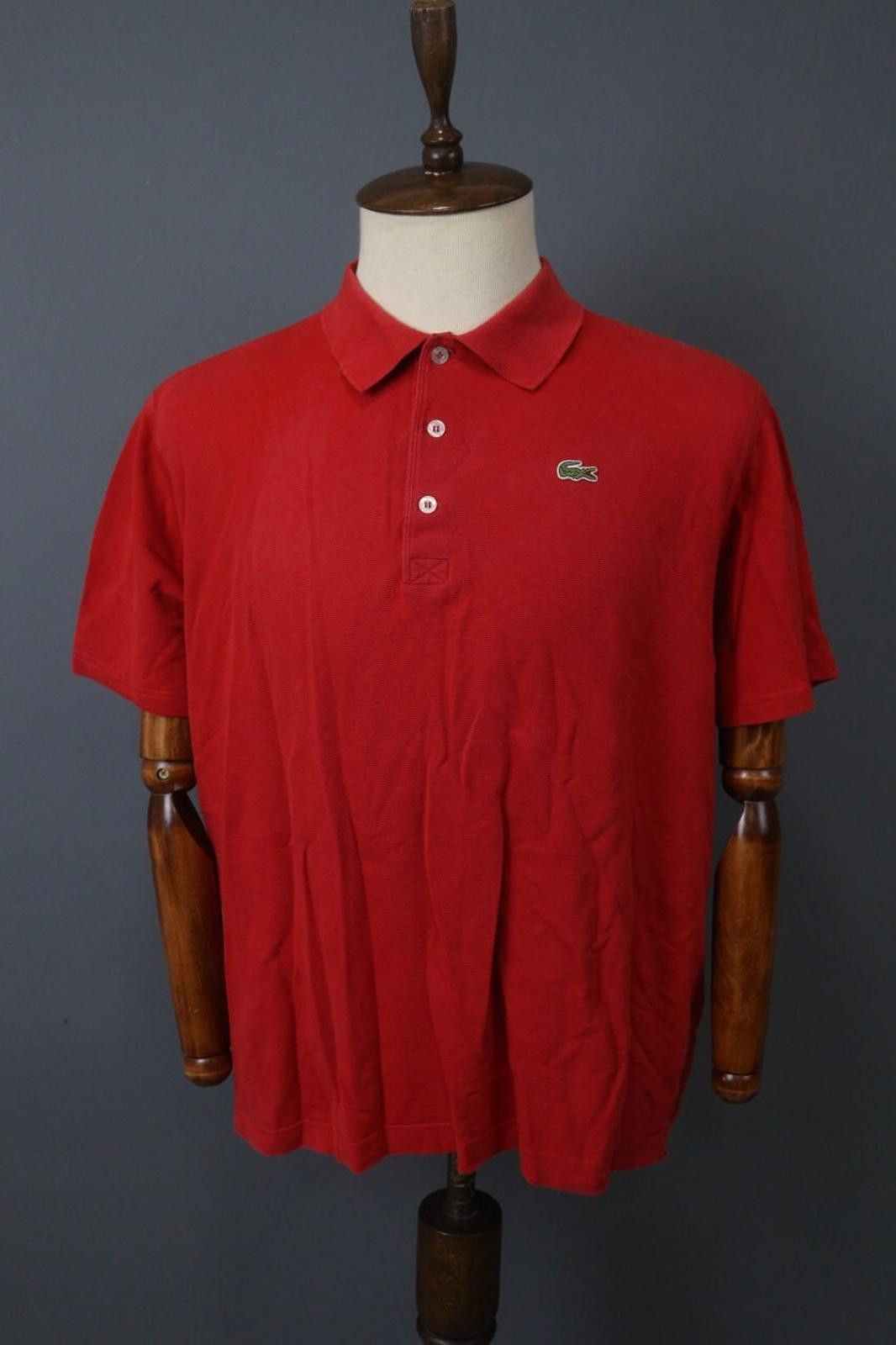 Lacoste Lacoste Red Cotton Collared Popover Polo Shirt Size 8 Size US M / EU 48-50 / 2 - 1 Thumbnail