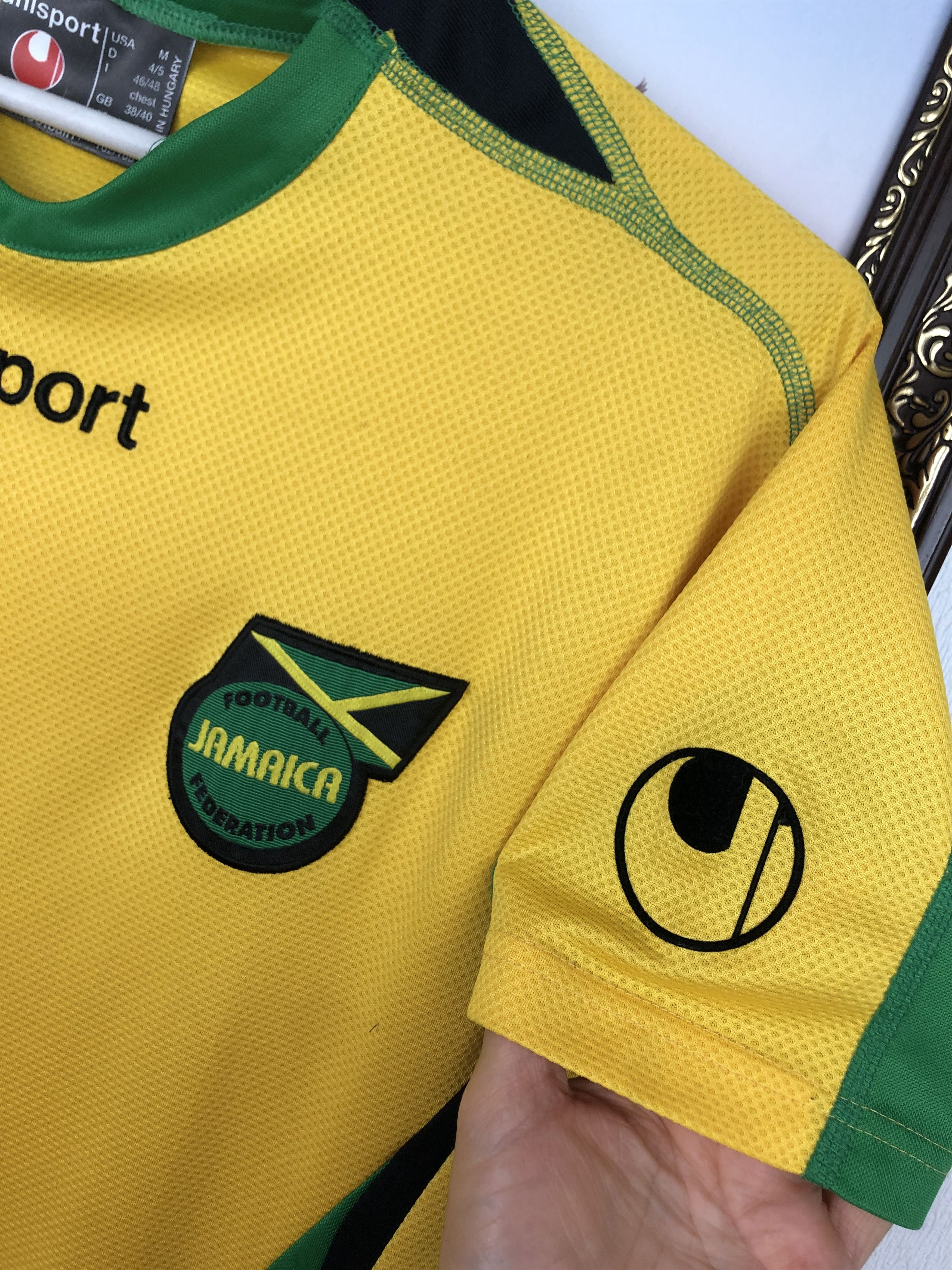 Vintage Jamaica football shirt 2005 Soccer Mens Jersey Slim Fit Size US M / EU 48-50 / 2 - 4 Thumbnail