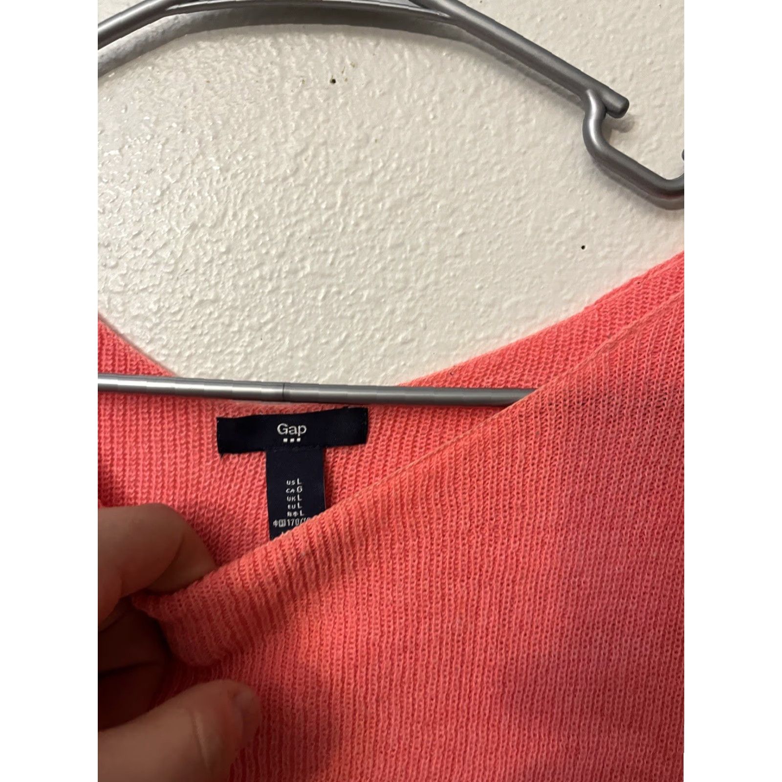 Gap VINTAGE Gap Pink Solid Round Neck Long Sleeve T-Shirt Women L Size L / US 10 / IT 46 - 3 Thumbnail