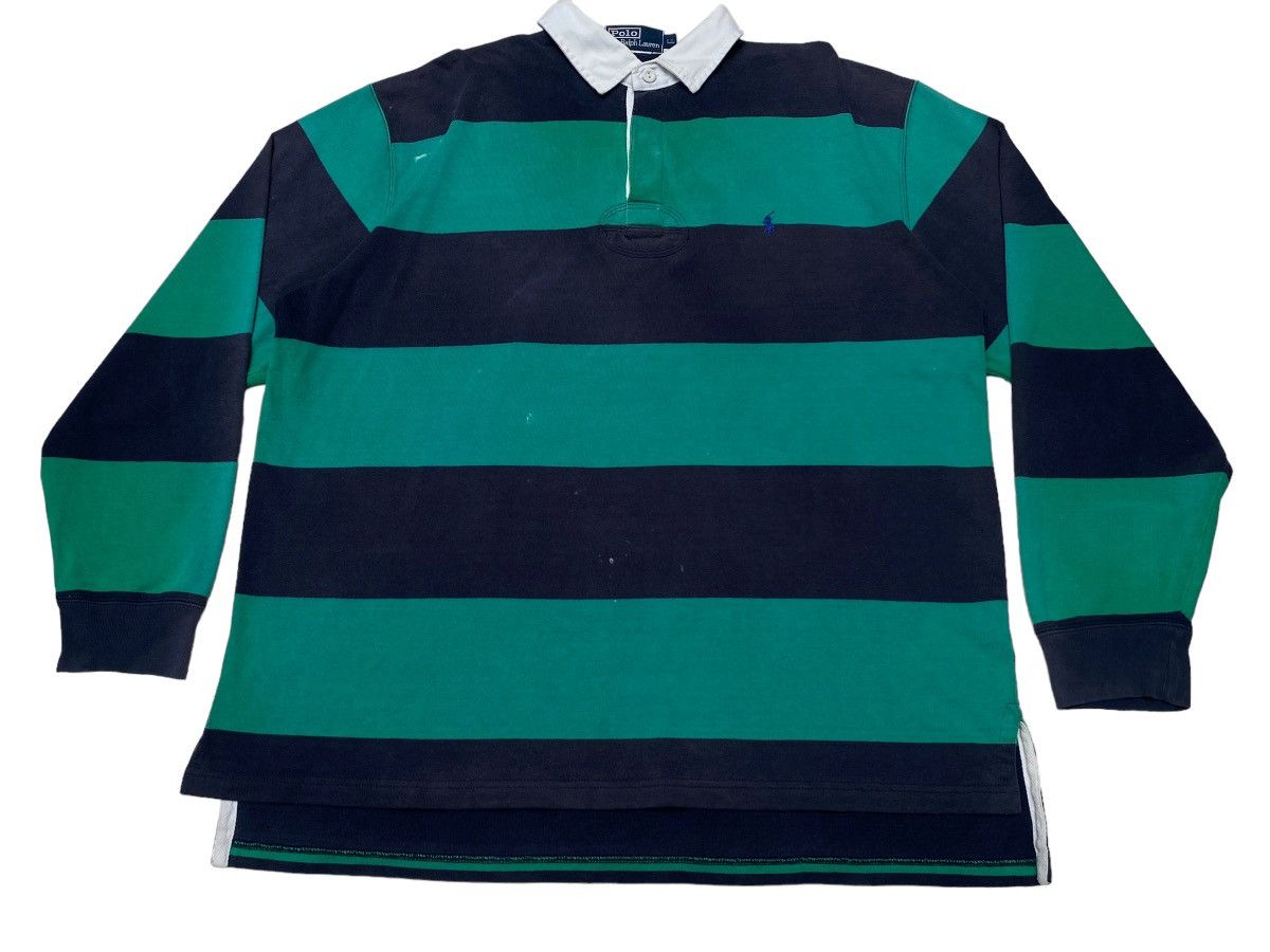 Polo Ralph Lauren Vintage Brand Polo Ralph Lauren Rugby Shirt 1990s Size US L / EU 52-54 / 3 - 3 Thumbnail