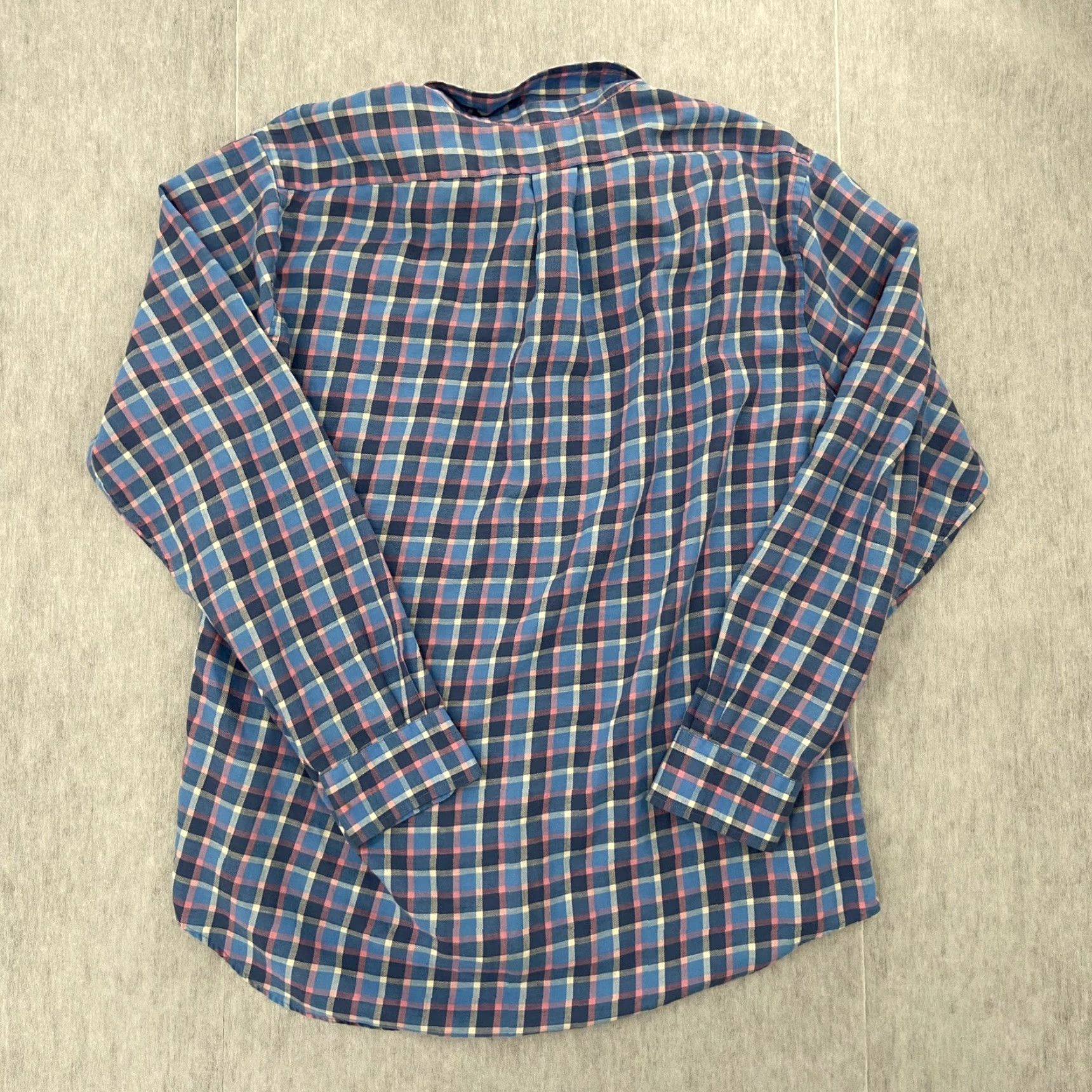 Vineyard Vines VINTAGE Vineyard Vines Mens Shirt Adult Large Blue Plaid Long Sleeve Button Slim Fit Crosby 90s Casual Size US L / EU 52-54 / 3 - 2 Thumbnail