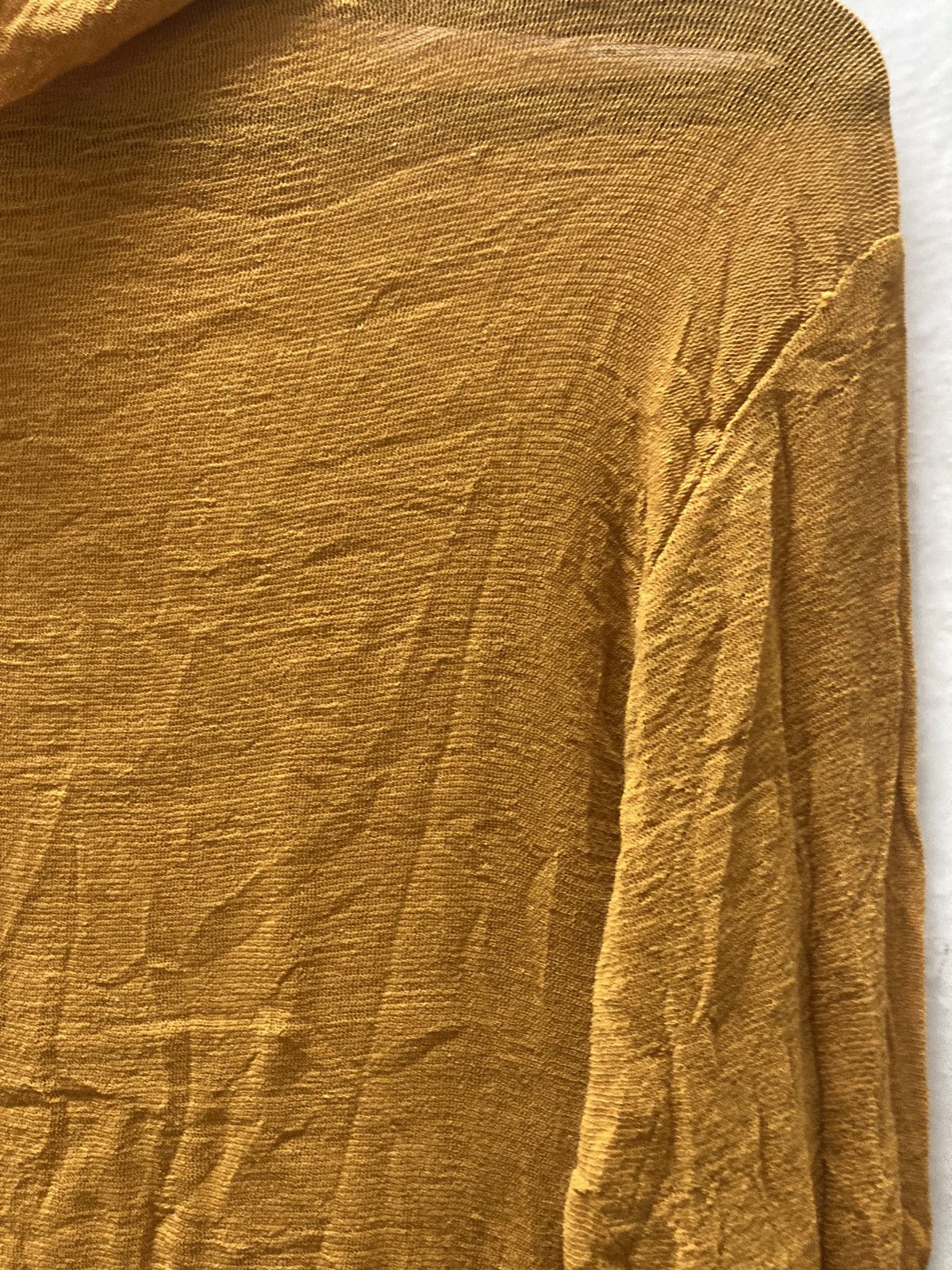 Designer × Issey Miyake × Japanese Brand ISSEY MIYAKE Permanente Brown Pleats High Neck Long Sleeve Size S / US 4 / IT 40 - 5 Thumbnail