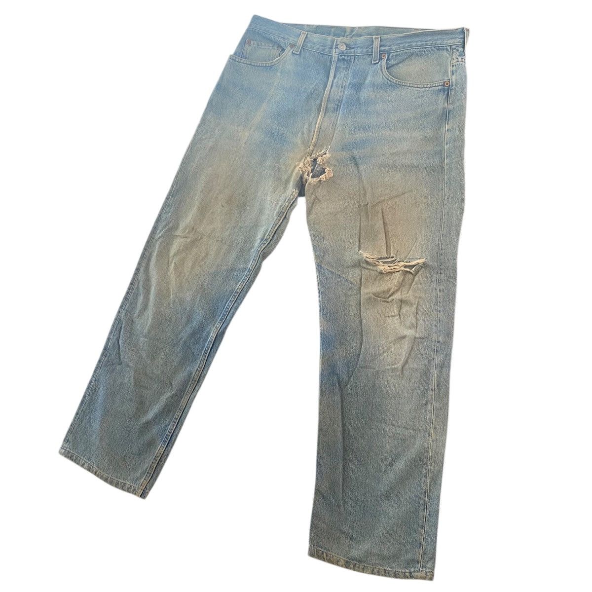 Levi's Vtg Distressed Levi’s 501 Acid Wash Jeans Made in USA Size US 38 / EU 54 - 18 Thumbnail