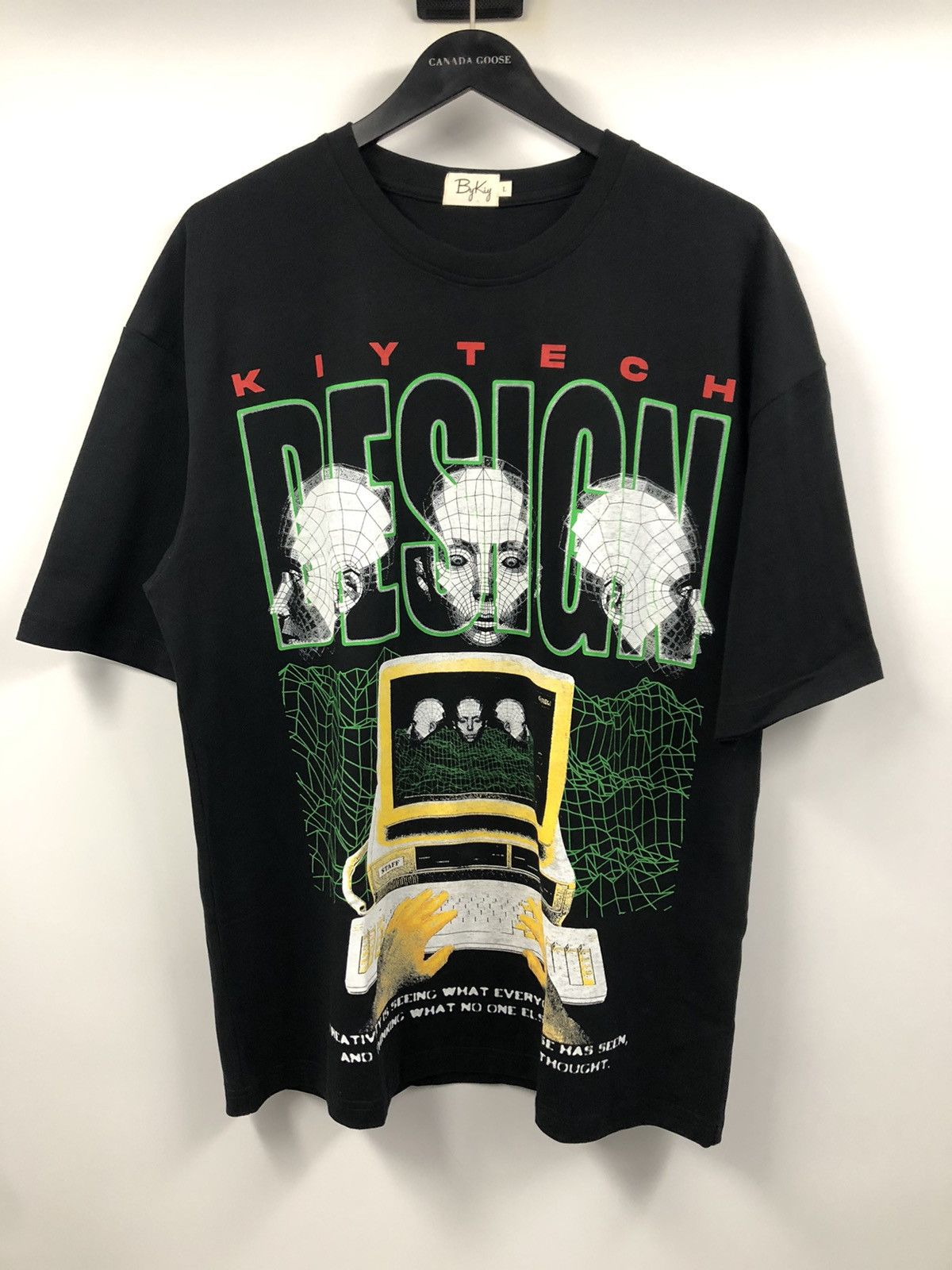 Reves Paris KIY Tech What Everyone Sees Black T-Shirt Large Size US L / EU 52-54 / 3 - 7 Thumbnail