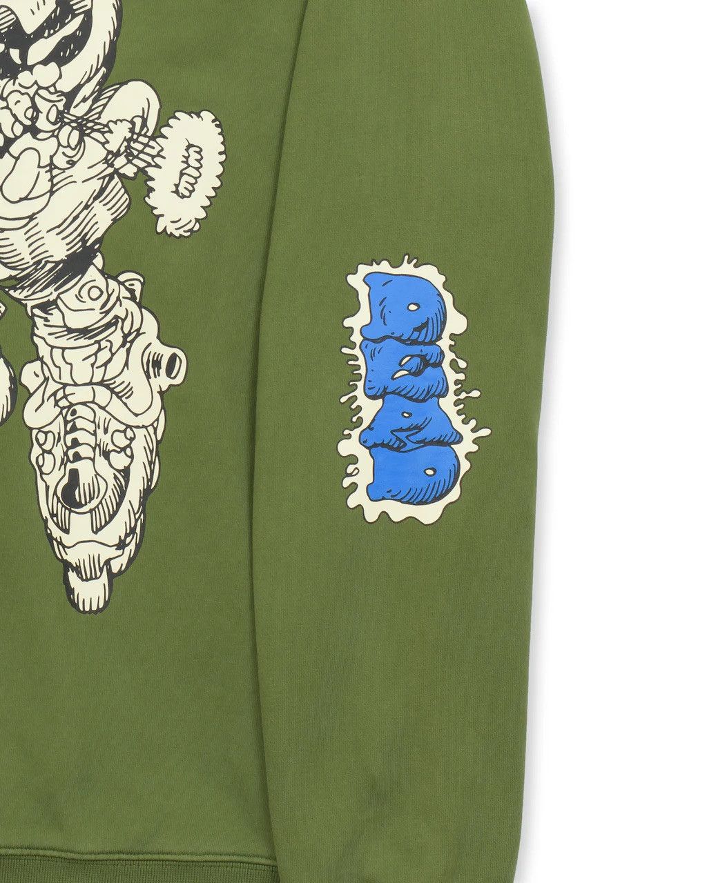 Brain Dead Brain Dead x Them Blade Enforcer Sweatshirt, Green Medium Size US M / EU 48-50 / 2 - 3 Thumbnail