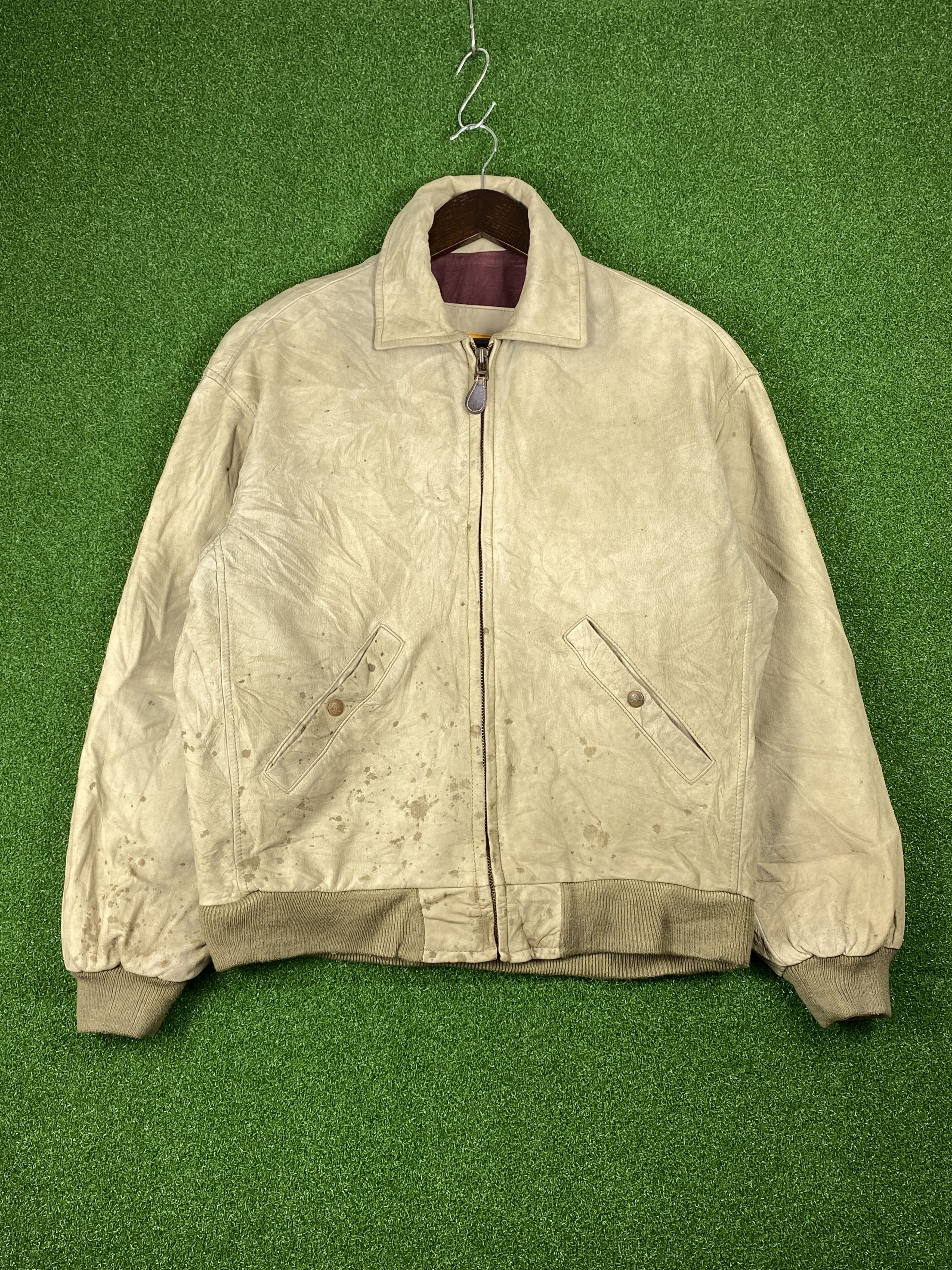 Timberland Vintage Timberland Zip Up Leather Jacket K0011 Size US M / EU 48-50 / 2 - 1 Thumbnail