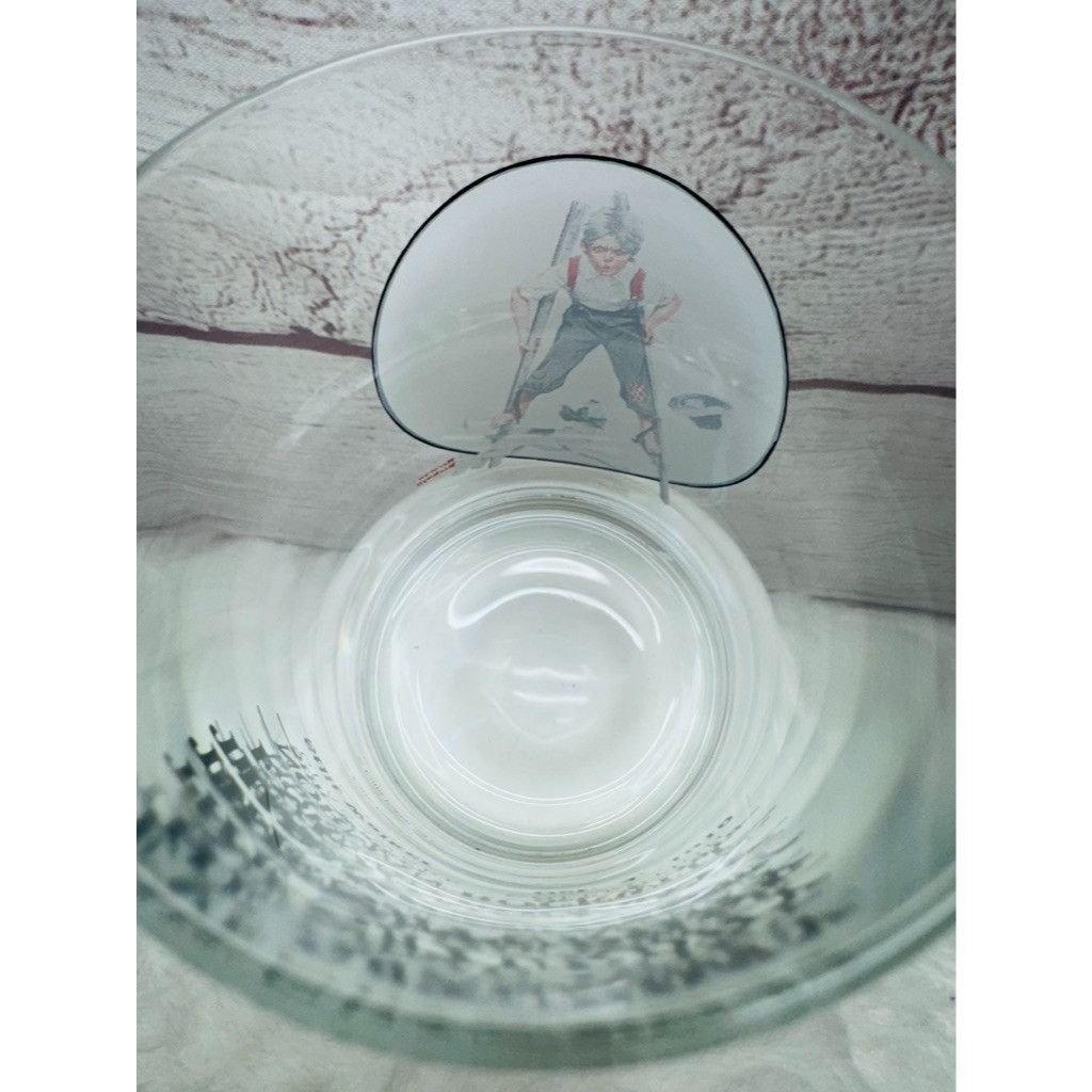 Other Norman Rockwell Saturday Evening Post "STILT WALKER" Glass C Size ONE SIZE - 3 Thumbnail