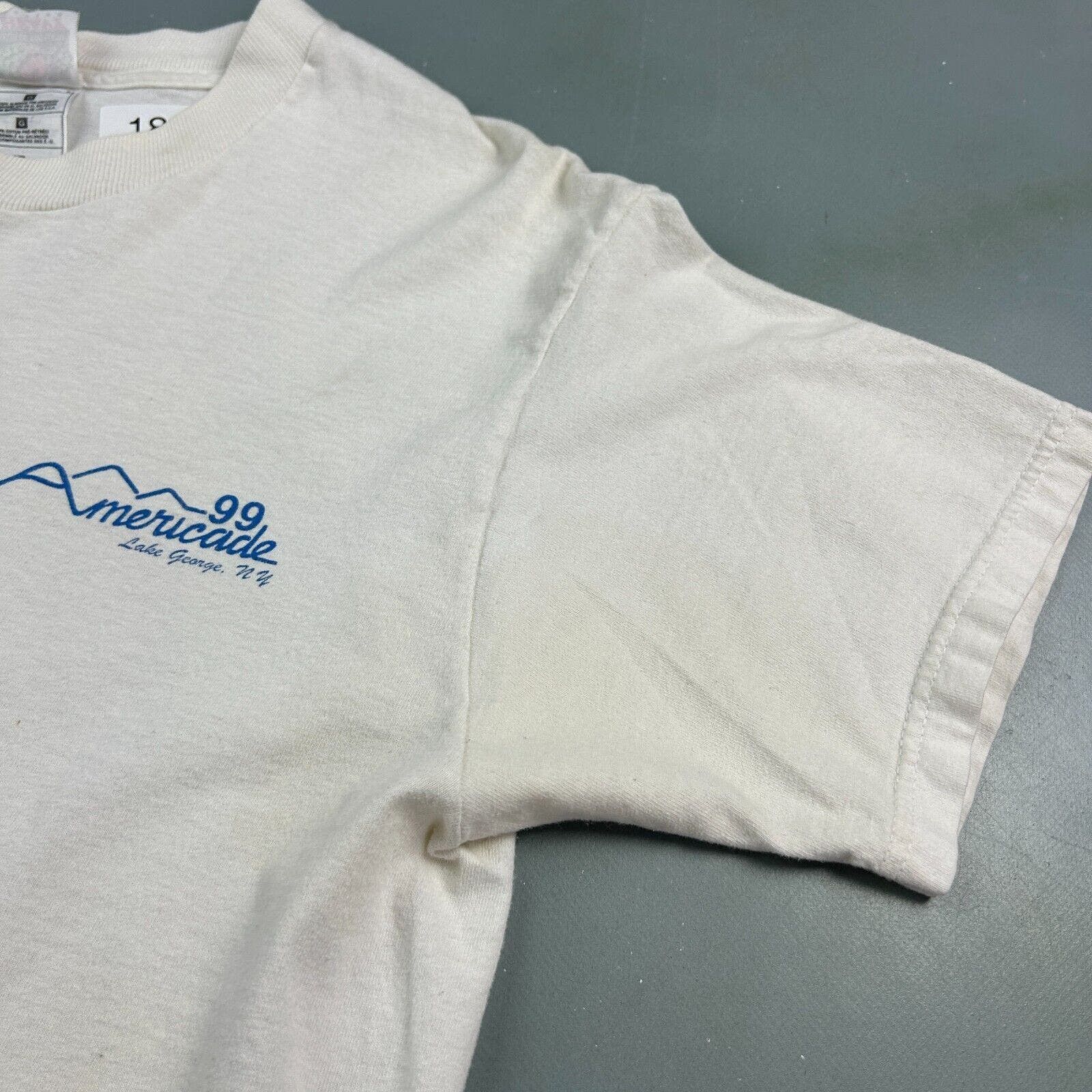 Fruit Of The Loom VINTAGE 1999 | Americade Motorcycle Rally Biker T-Shirt sz L Size US L / EU 52-54 / 3 - 8 Thumbnail
