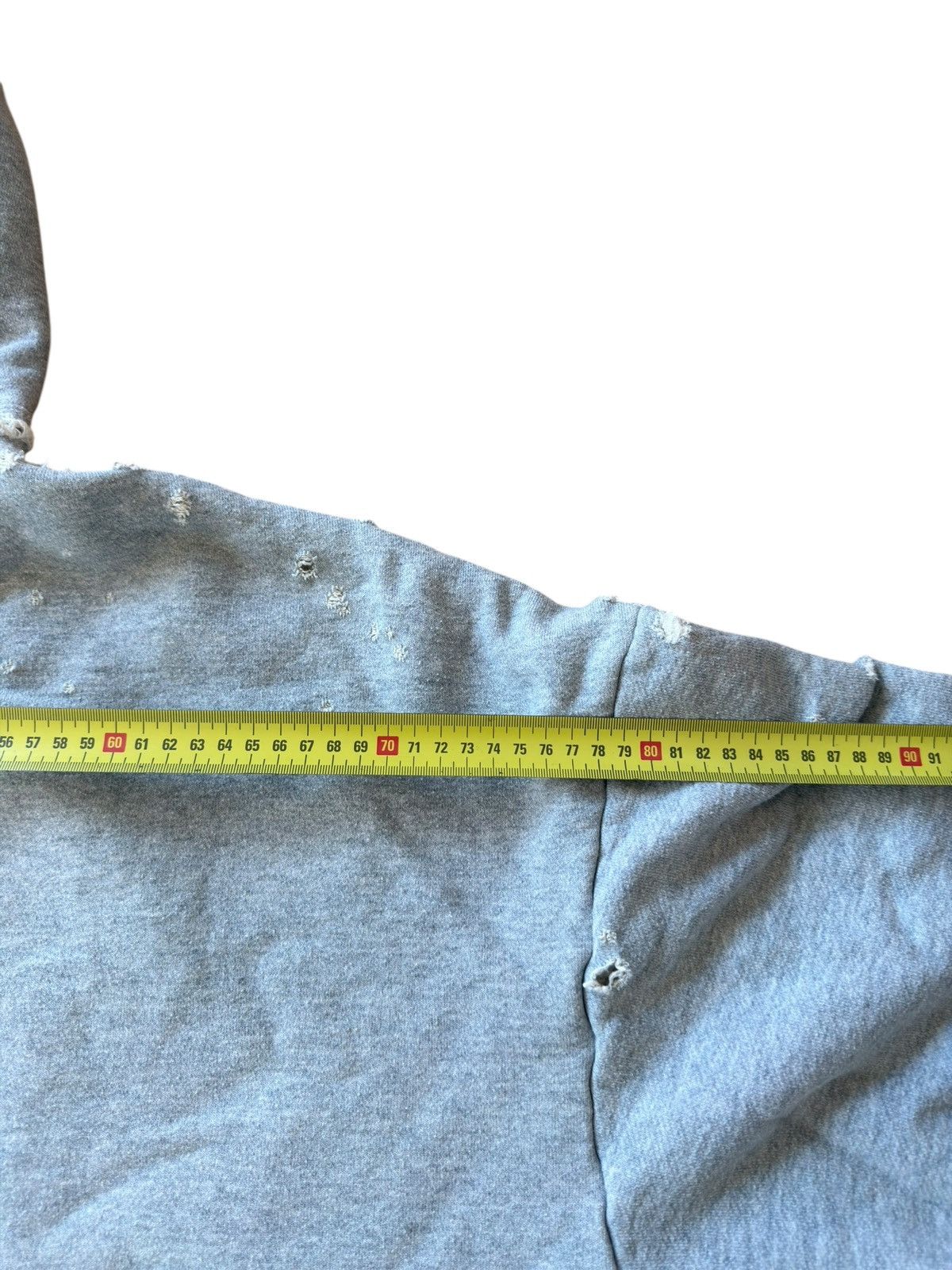 READYMADE *RARE* READYMADE JAPAN DOUBLE FACE THERMAL DISTRESSED HOODIE Size US XXL / EU 58 / 5 - 19 Thumbnail