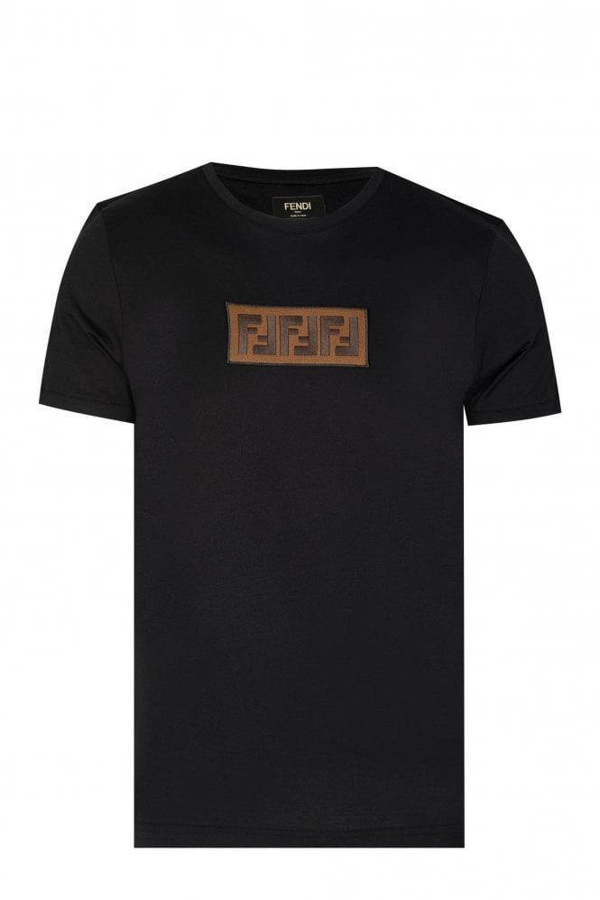 Fendi o1s1wg111224 Chest Panal FF Logo T-Shirt in Black Size US S / EU 44-46 / 1 - 1 Thumbnail