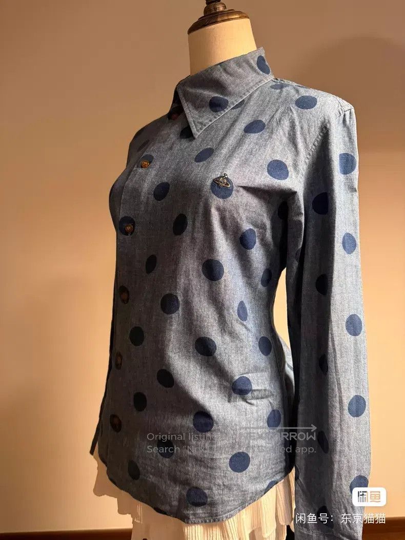 Vivienne Westwood Vivienne Westwood Blue oblique lapel and collar asymmetric Size L / US 10 / IT 46 - 2 Thumbnail