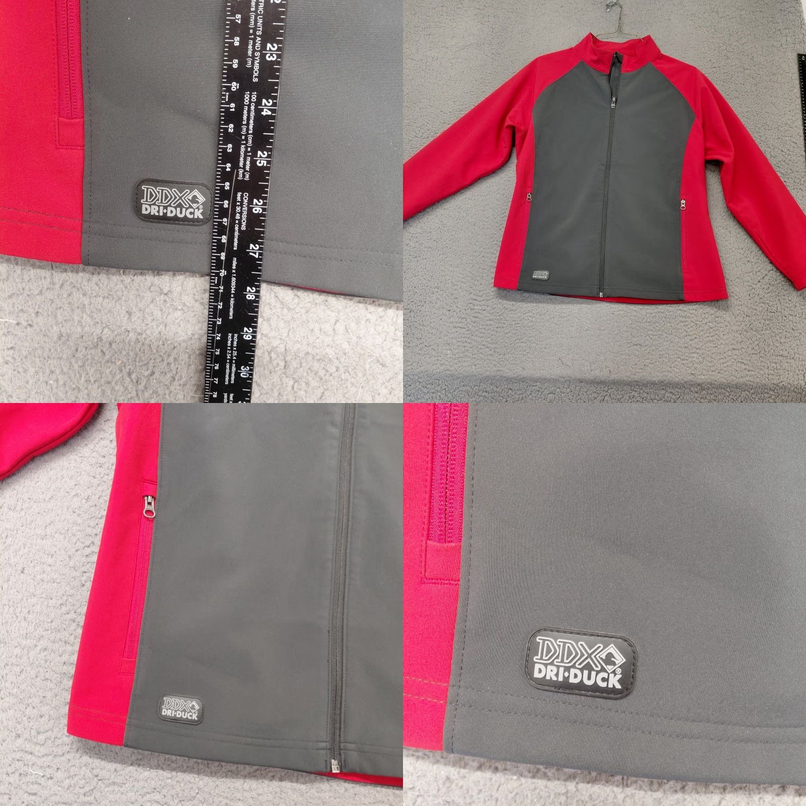 Vintage DDI DUCK DDX Dri-Duck Jacket Women's XL Red/Charcoal Motion Soft Shell Zip Pockets Lightweight Windbreaker Mens Womens Girls? Size XL / US 12-14 / IT 48-50 - 8 Thumbnail