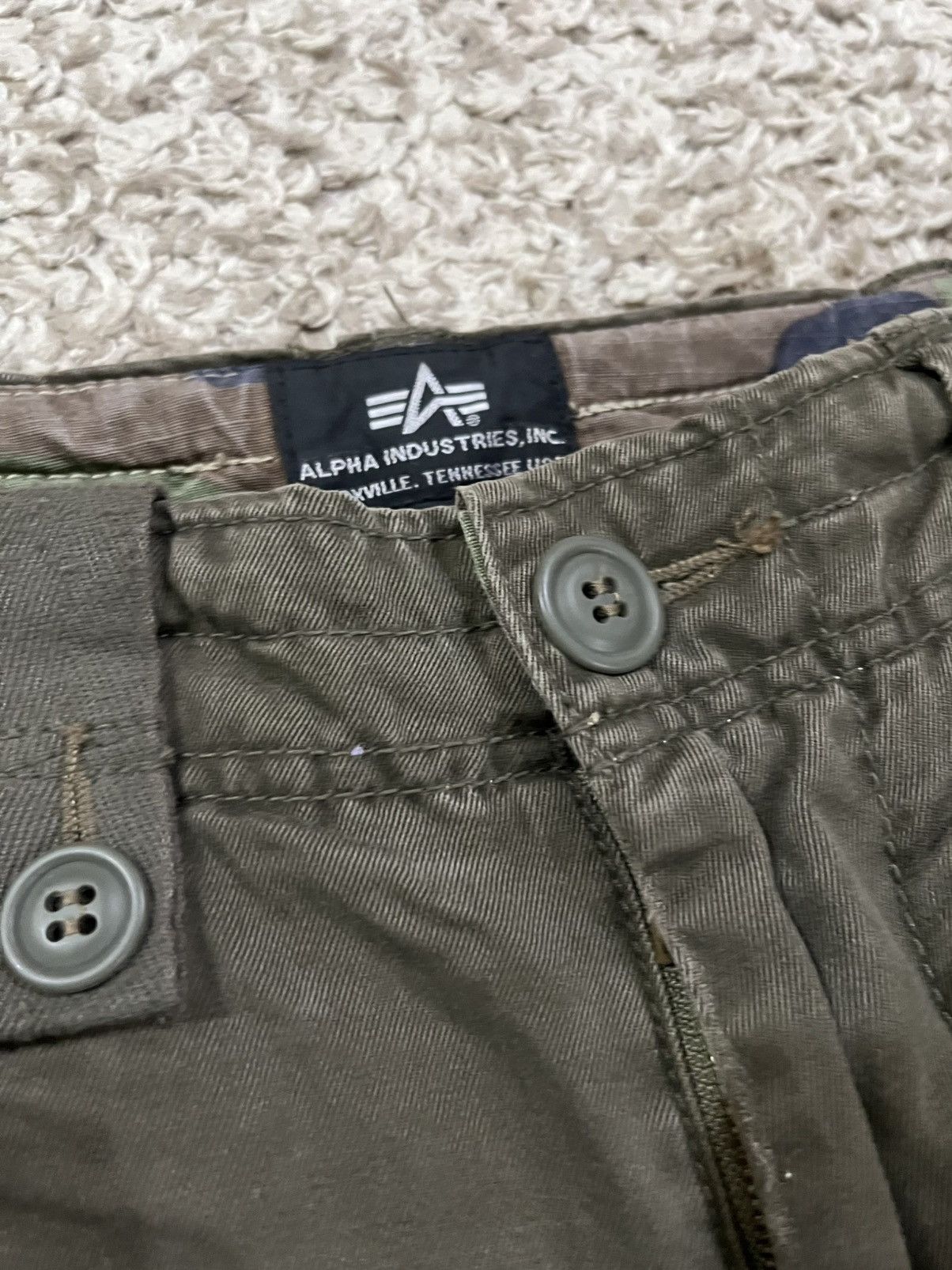 Alpha Industries Alpha Industries Brown Utility Cargo Pants Size US 30 / EU 46 - 2 Thumbnail