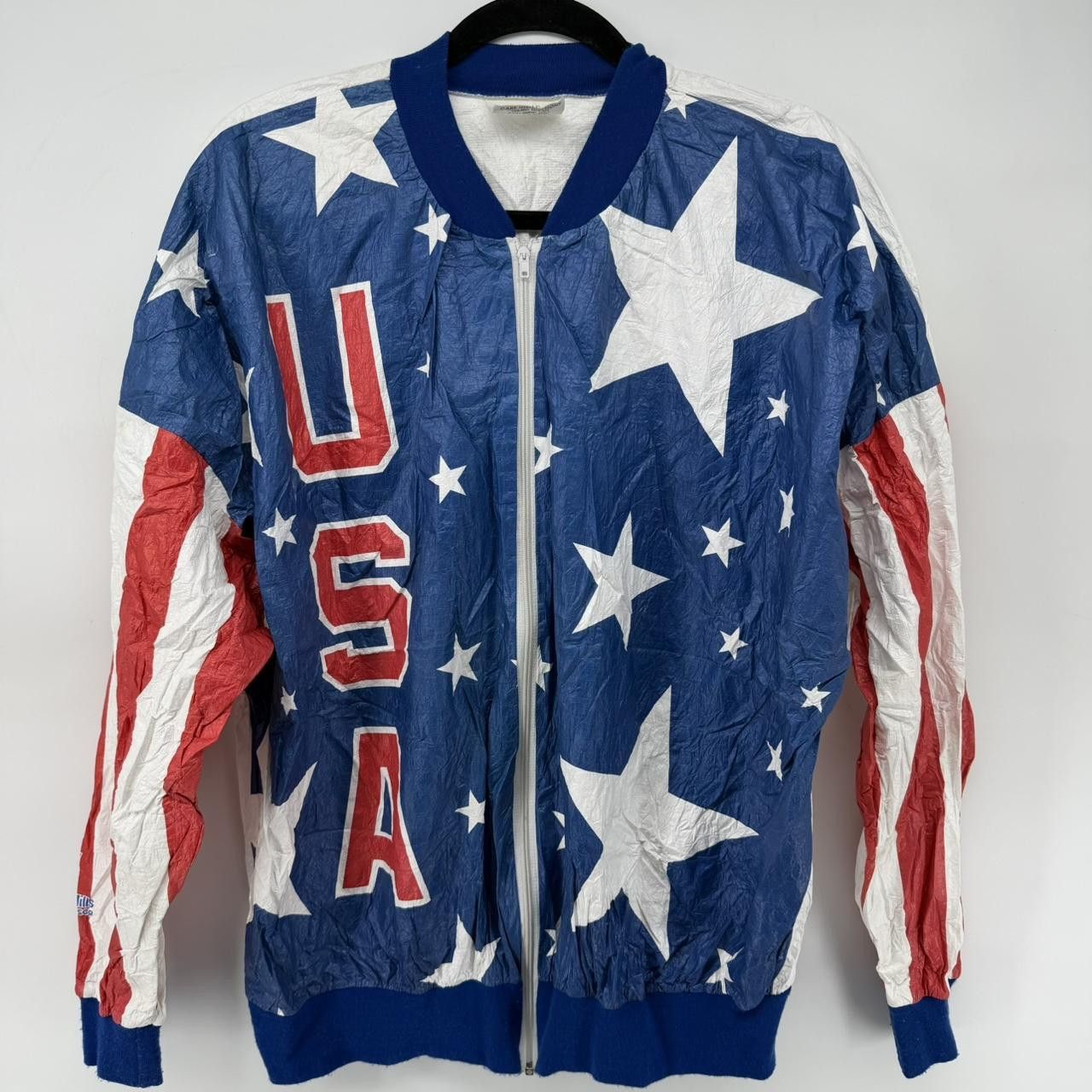 The Unbranded Brand Vintage 90s Team USA Olympic Tyvek Paper Jacket Windbreaker Size US XL / EU 56 / 4 - 1 Thumbnail