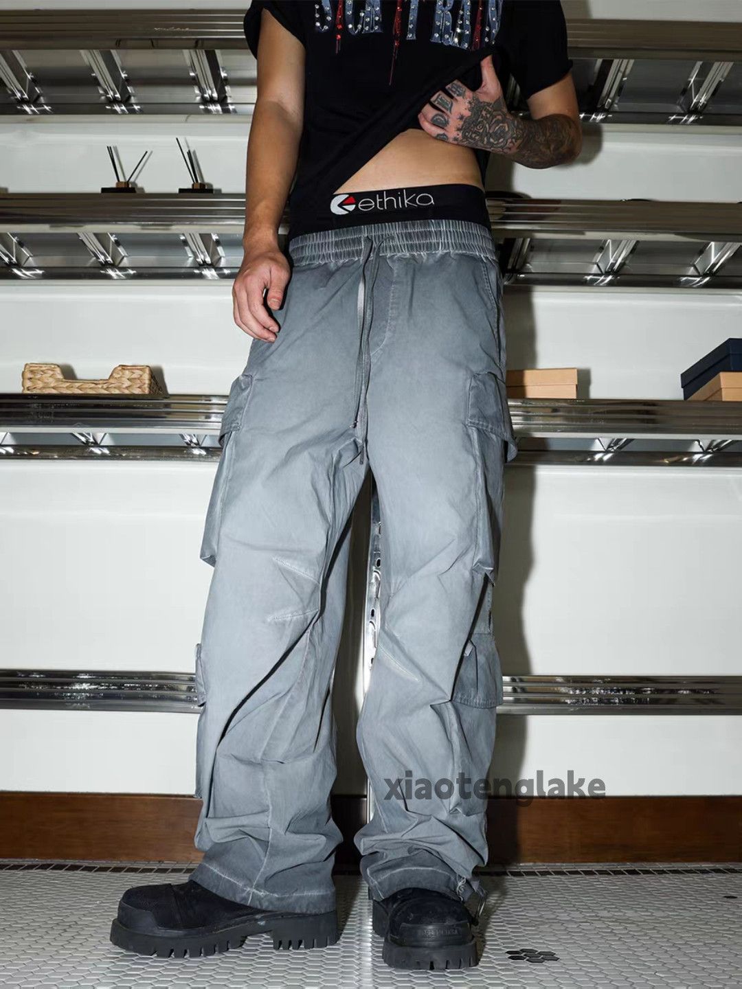 Vintage xtl utility military outdoor tactical Stain baggy pants Size US 28 / EU 44 - 9 Thumbnail