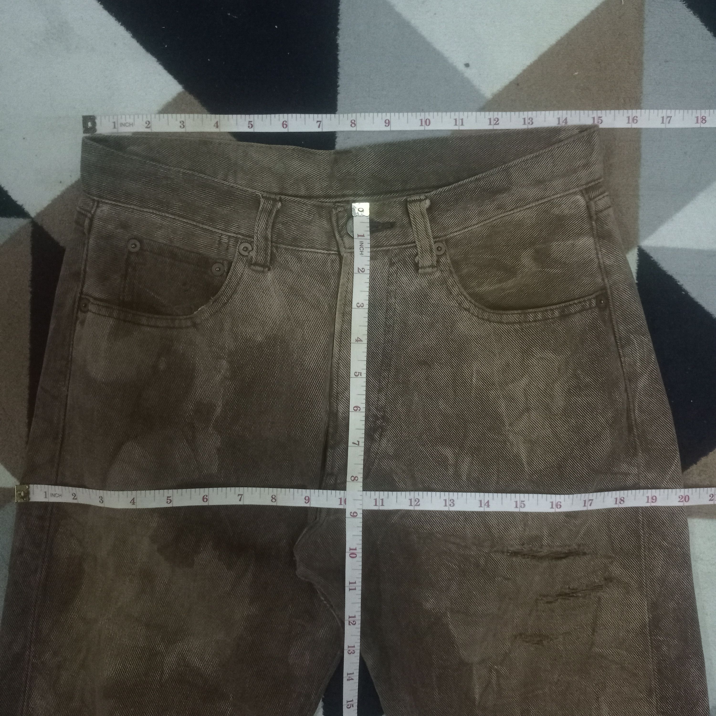 Beams Plus Vintage Beams Corduroy Style Brown Loose Jeans 30x28 Size US 30 / EU 46 - 9 Thumbnail