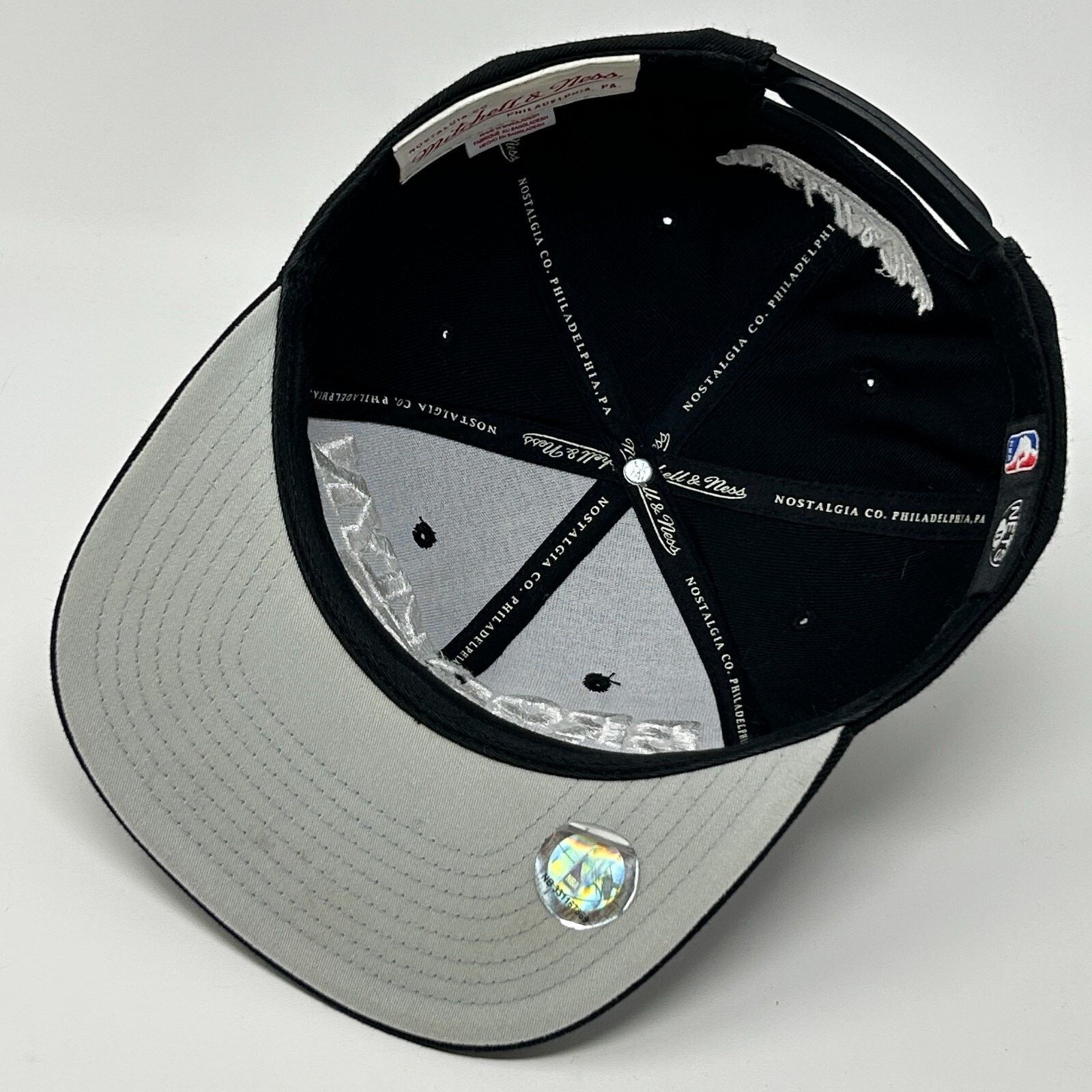 Mitchell & Ness Brooklyn Nets Hat Baseball Cap NBA Mitchell & Ness Black Size ONE SIZE - 4 Thumbnail