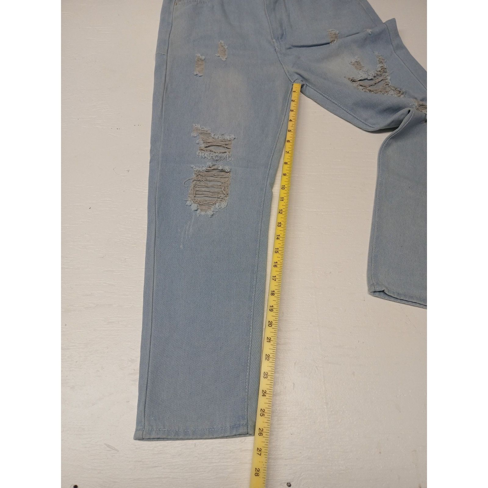 Other Unbranded (XL) Comfort Stretch Women's Light Denim Pants Size 32" / US 10 / IT 46 - 3 Thumbnail