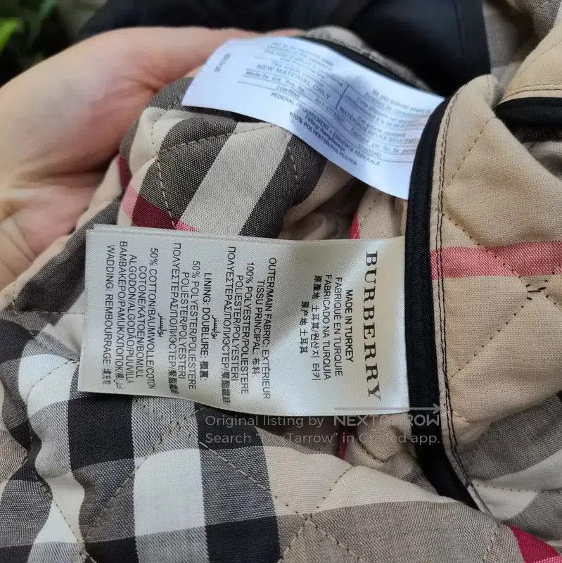 Burberry Burberry Black Quilted Cotton Jacket for Women. Size M / US 6-8 / IT 42-44 - 5 Thumbnail