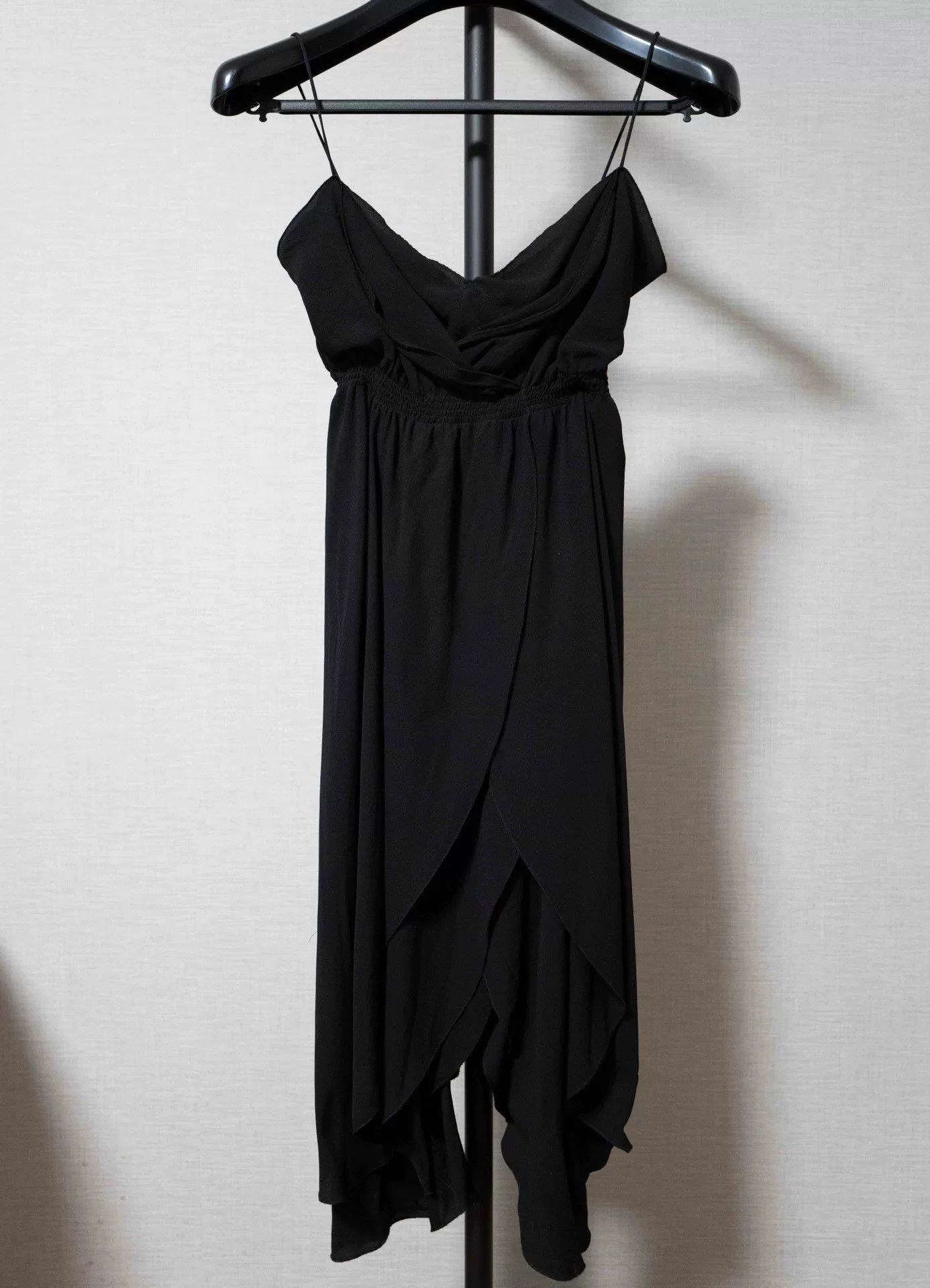 Fendi Fendi Black Silk Layered Petal Slip Dress Size S / US 4 / IT 40 - 1 Thumbnail