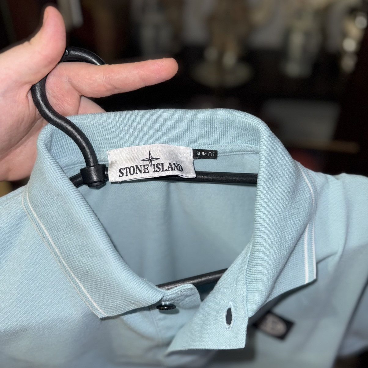 Stone Island Vintage Polo Stone Island Box Logo Tee Blue T-shirt Size US S / EU 44-46 / 1 - 8 Thumbnail