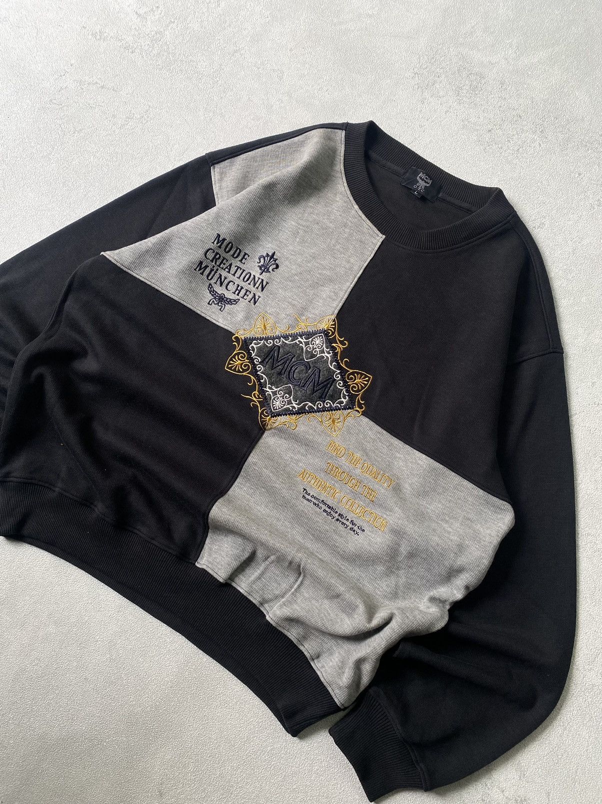 MCM × Vintage vintage MCM Embroidery sweatshirt Size US L / EU 52-54 / 3 - 2 Thumbnail