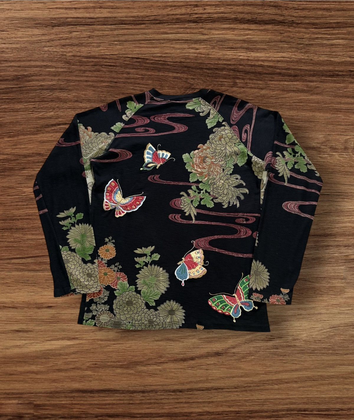 Designer × Vintage Vintage Sukajan Japanese Clasic Scrip Long Sleeve Tee Size US M / EU 48-50 / 2 - 2 Thumbnail