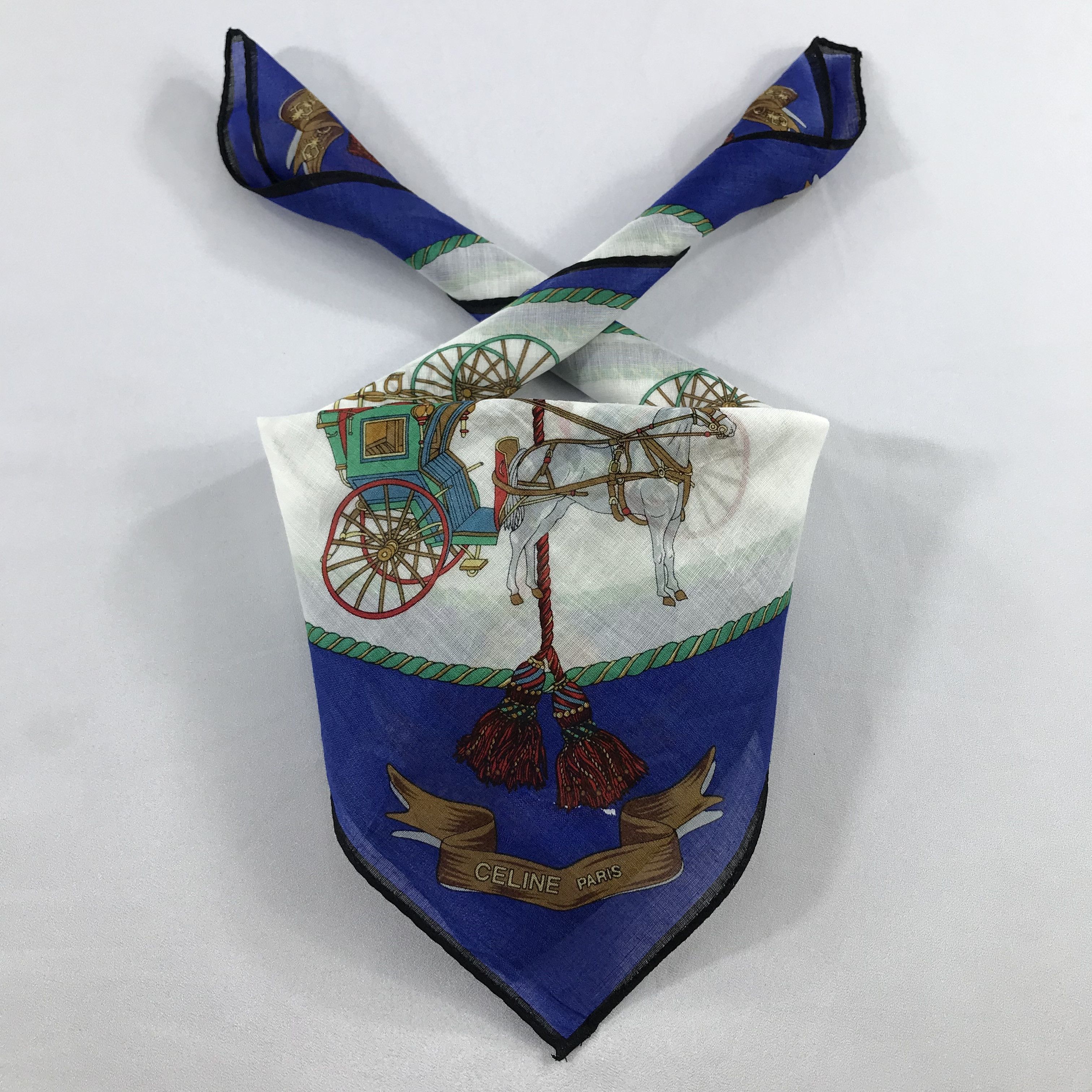 Celine × Vintage Celine Bandana / Handkerchief / Neckerchief - S2435 Size ONE SIZE - 3 Thumbnail