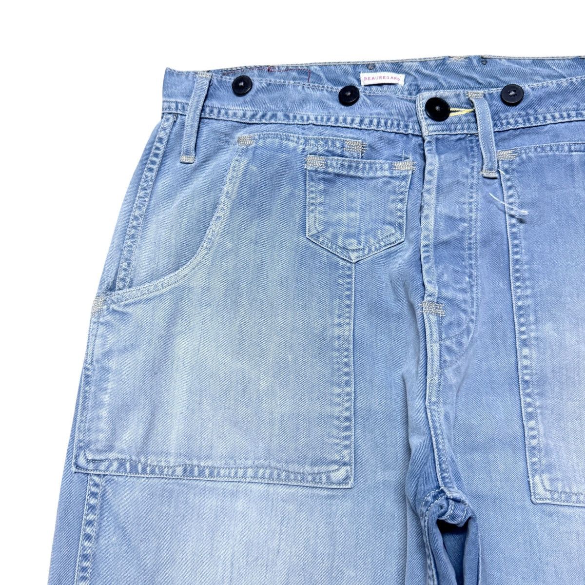 Levi's Vintage Levis Beauregard Denim Fatigue Pants Size US 34 / EU 50 - 4 Thumbnail