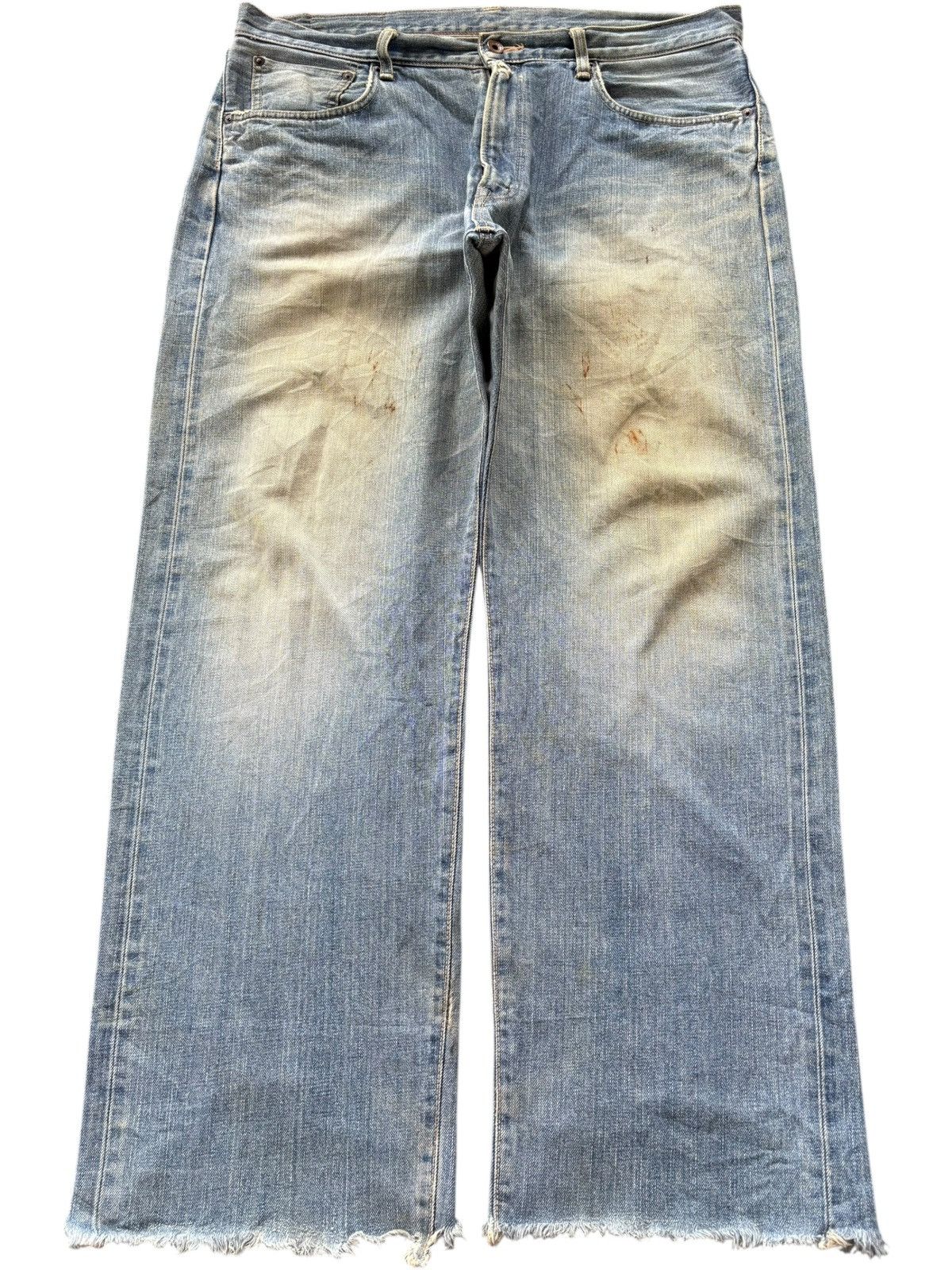 Edwin Vintage Edwin 505 Selvedge Distress Baggy Jeans Size US 39 - 1 Thumbnail