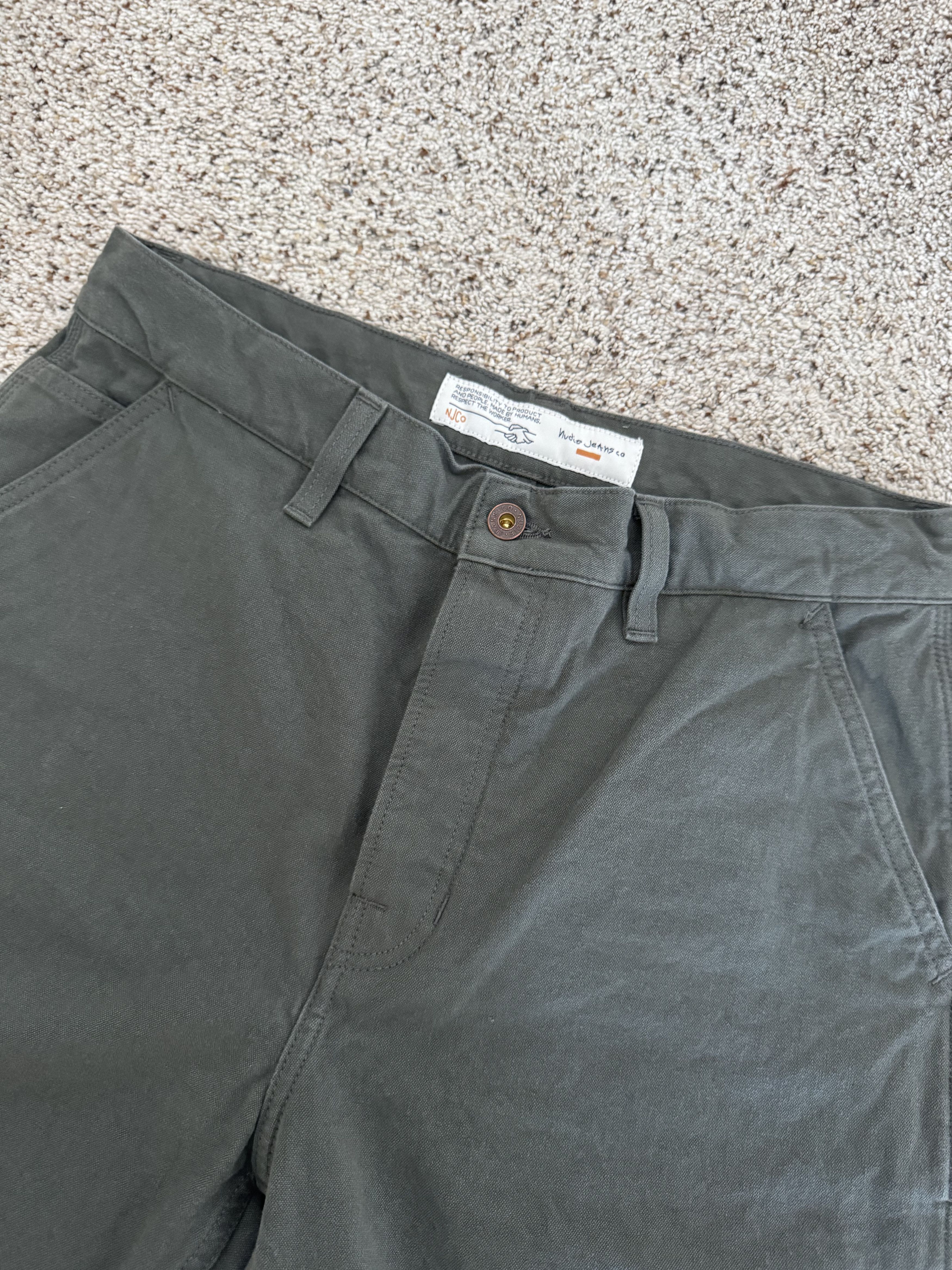 Nudie Jeans Tuff Tony Straight-Leg Organic Cotton-Canvas Trousers Size US 30 / EU 46 - 4 Thumbnail
