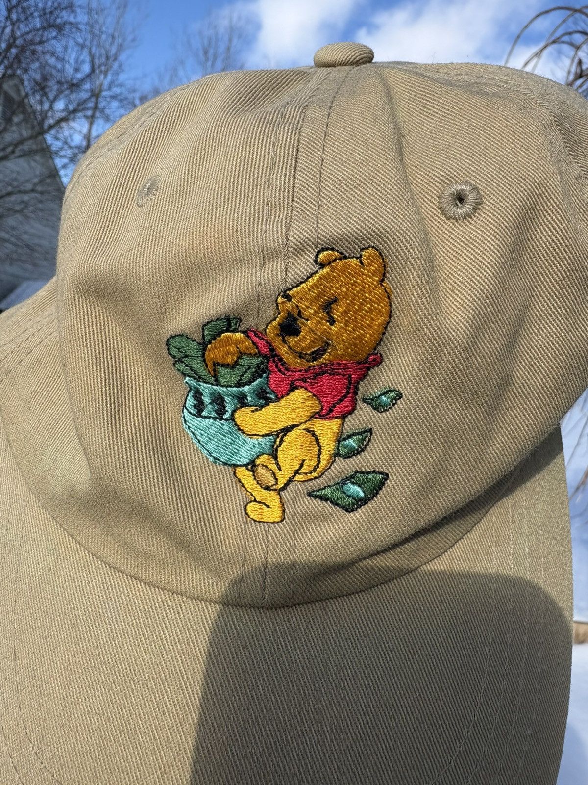 Other Vintage 90s Winnie the Pooh Embroidered Strapback OSFA Hat Size ONE SIZE - 8 Thumbnail