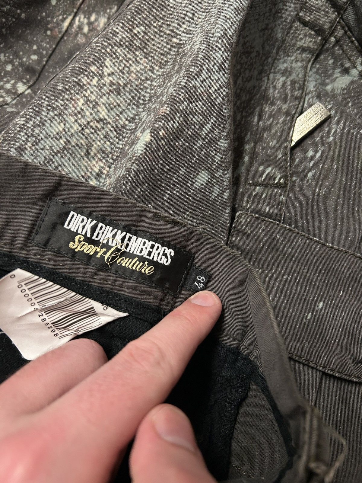 Dirk Bikkembergs FW2007 Bleached Splatter Cargo Pants Size US 31 - 4 Thumbnail