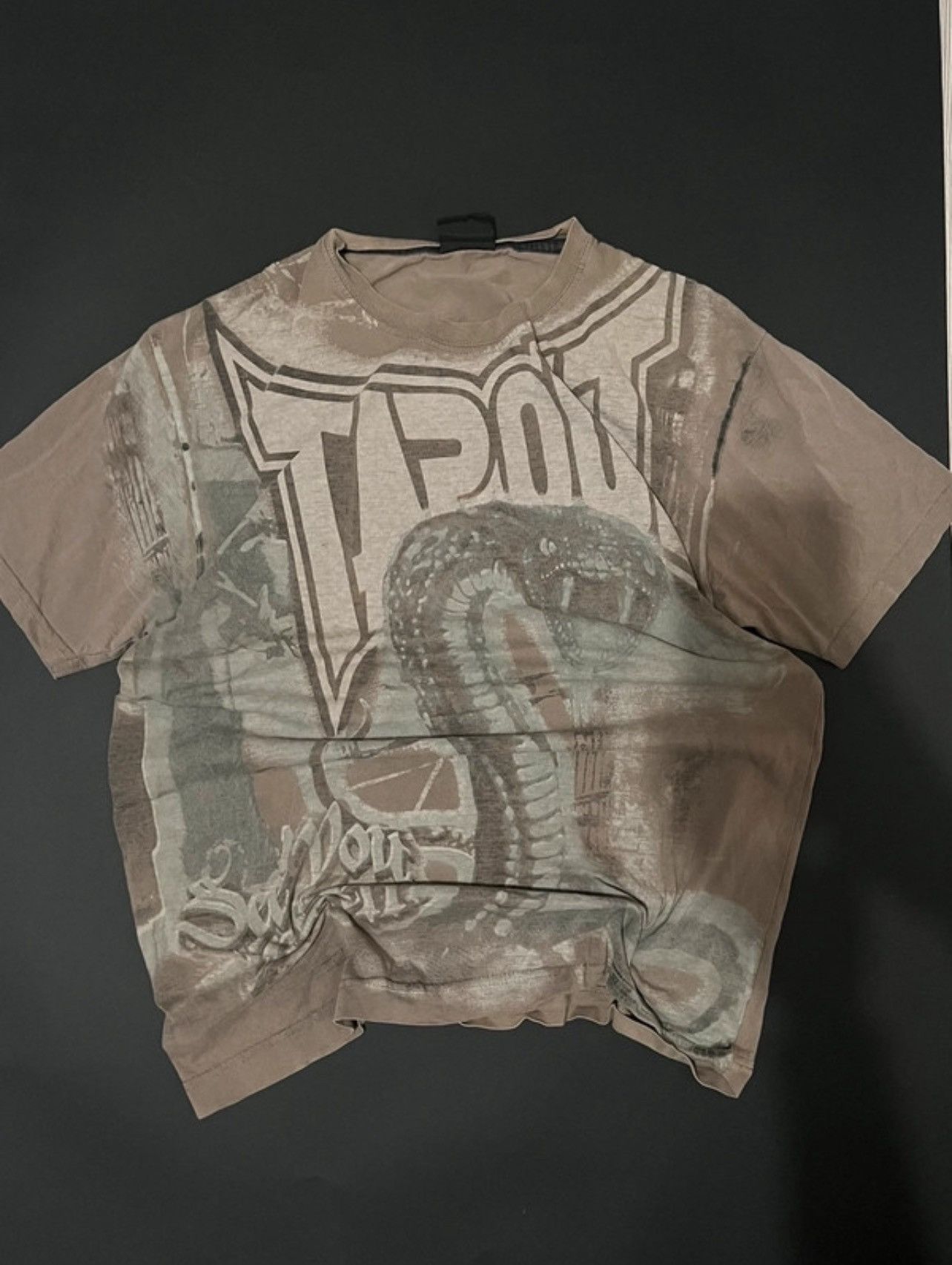 Affliction × Tapout Vintage tapout t shirt big logo affliction tee Size US M / EU 48-50 / 2 - 1 Thumbnail