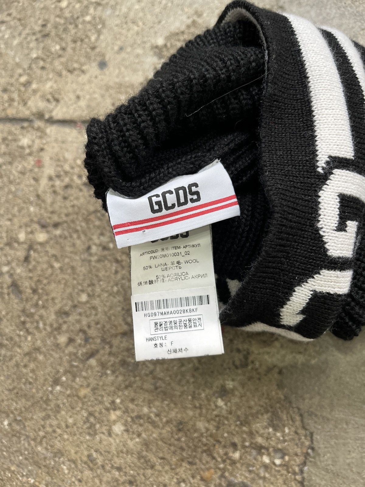 GCDS GCDS FW20 Wool Balaclava Hat (unisex) Size ONE SIZE - 7 Thumbnail