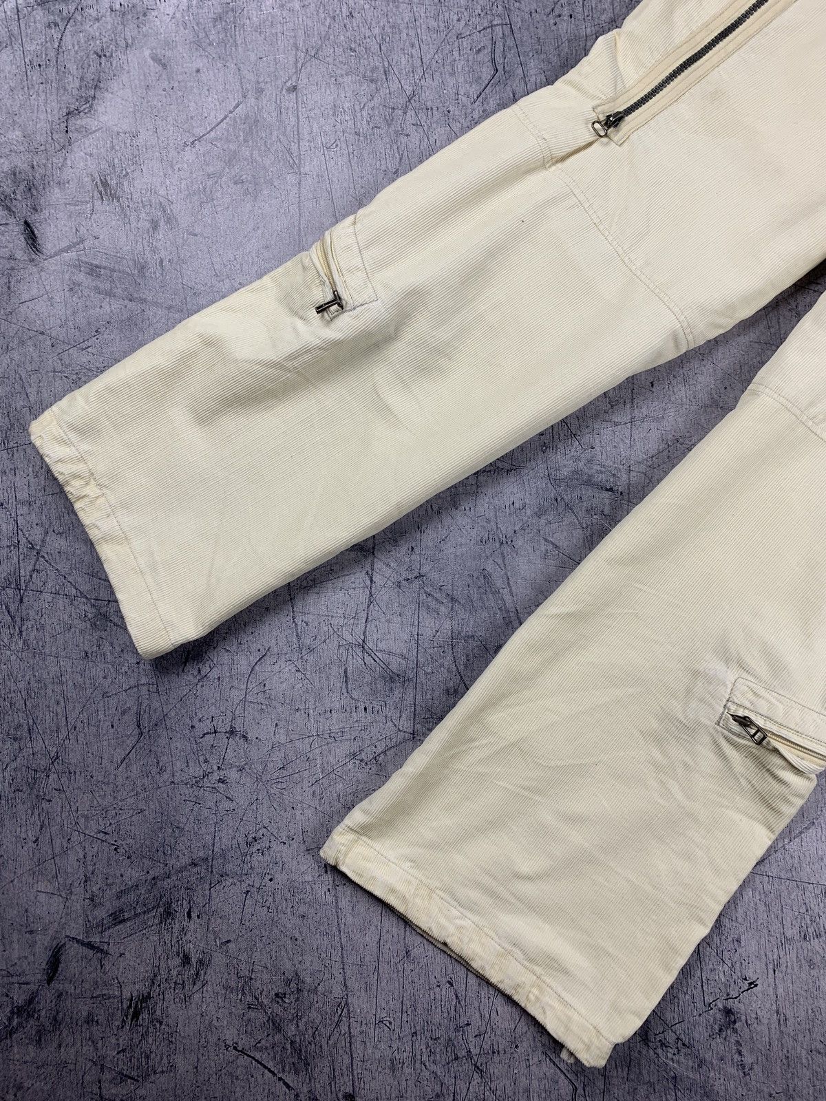 G-Star × Vintage Vintage G-Star Raw Zipper Cargo Velvet Pants 90s avant garde Size US 28 / EU 44 - 3 Thumbnail