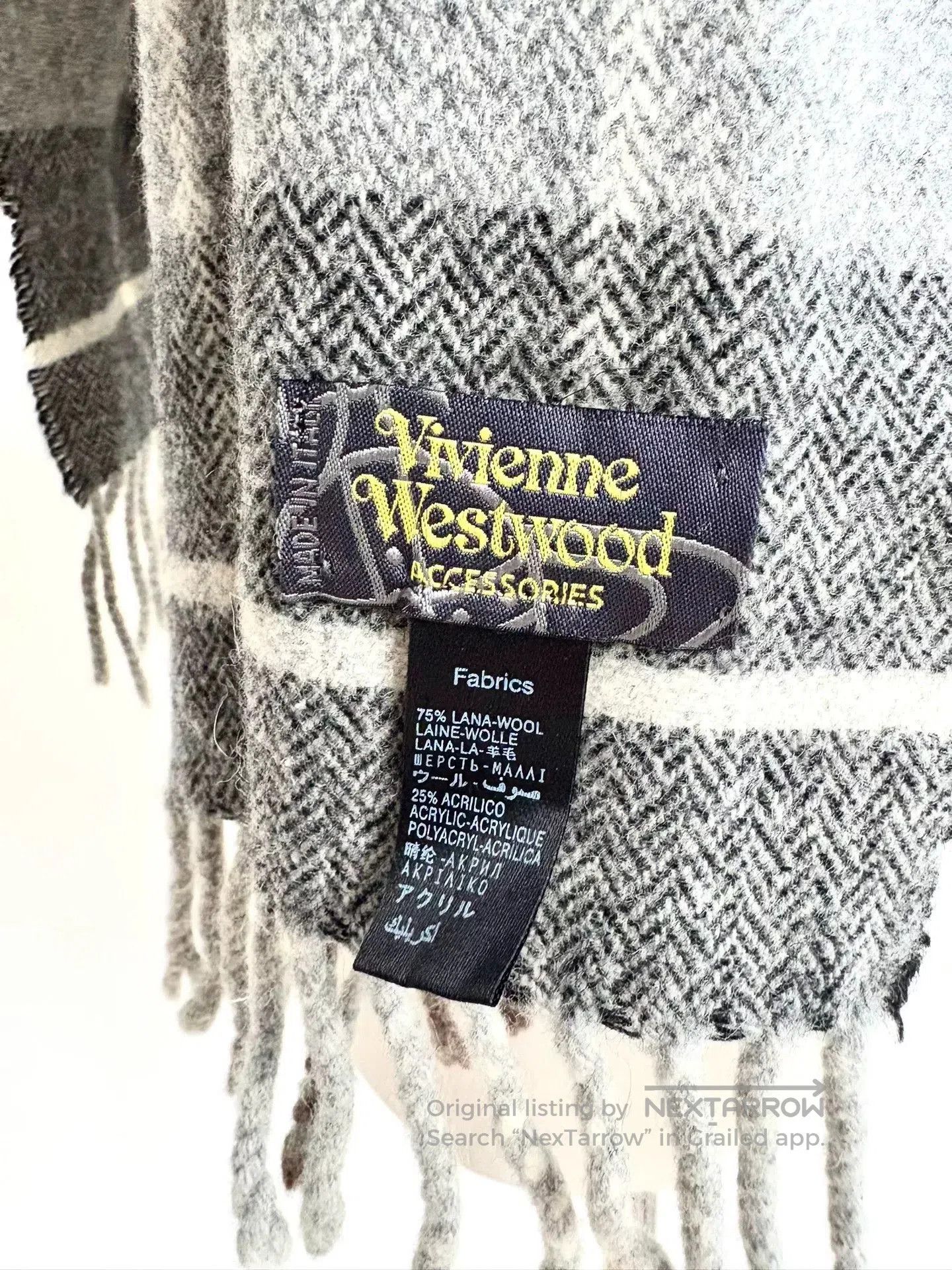Vivienne Westwood Vivienne Westwood Houndstooth Scarf. Size ONE SIZE - 4 Thumbnail