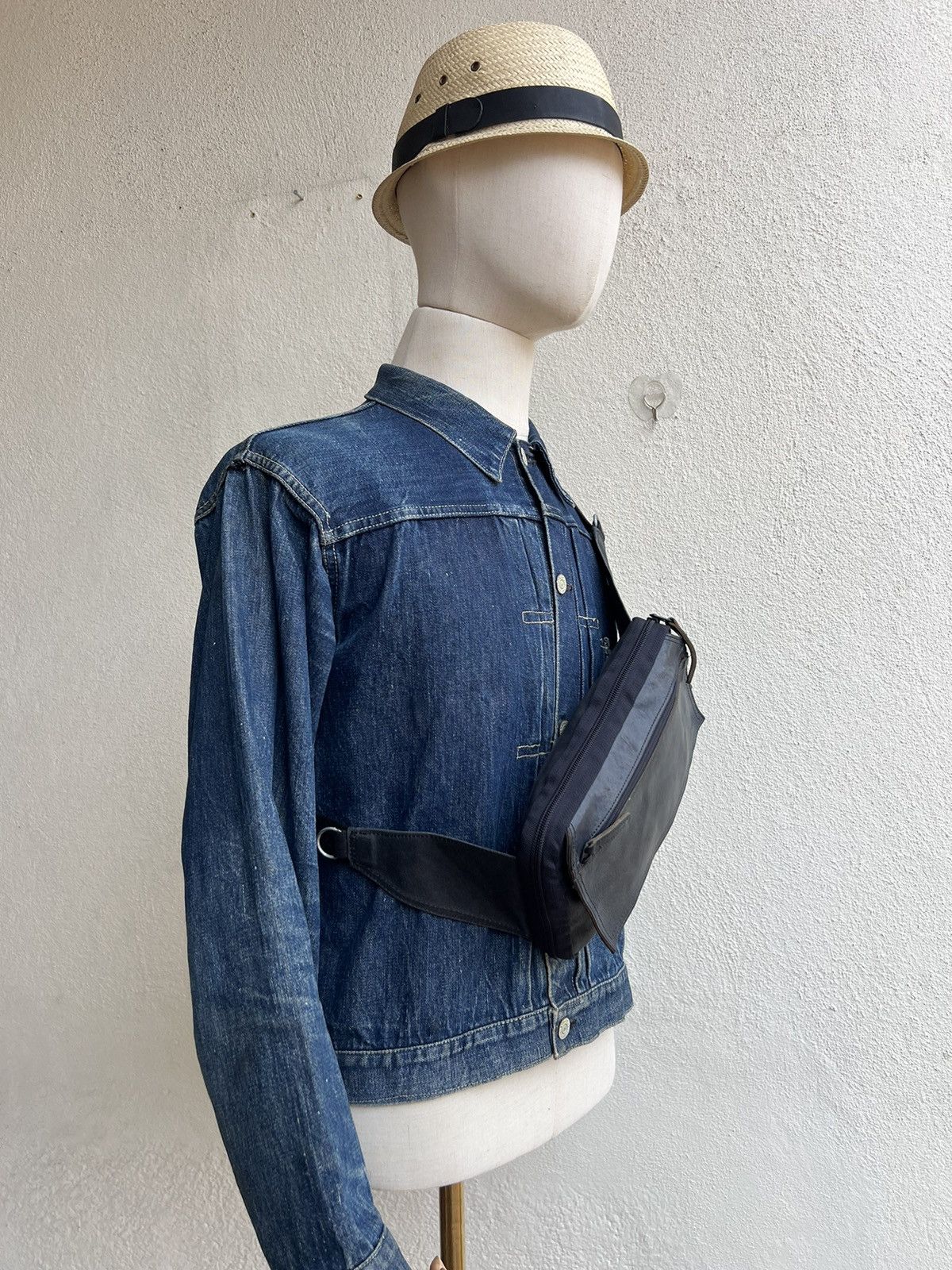 Porter RARE! Porter by Yoshida Waxed Canvas Leather Chest Bag Size ONE SIZE - 21 Thumbnail