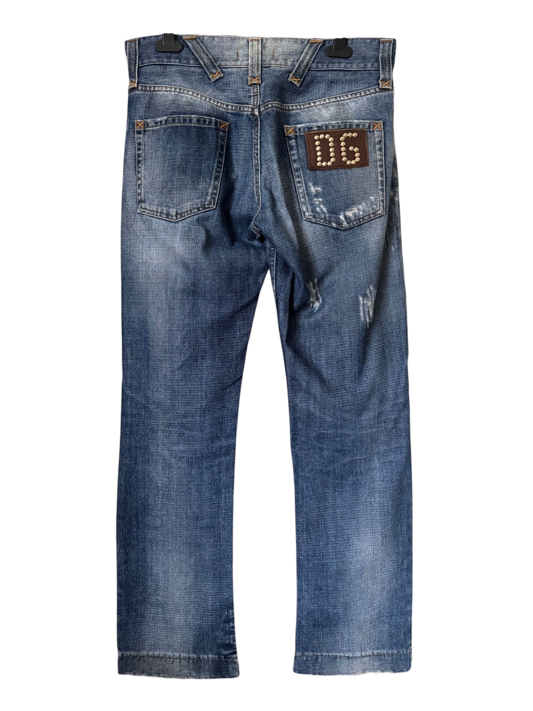Dolce & Gabbana 2000s eyelet studded bondage holed jeans denim
