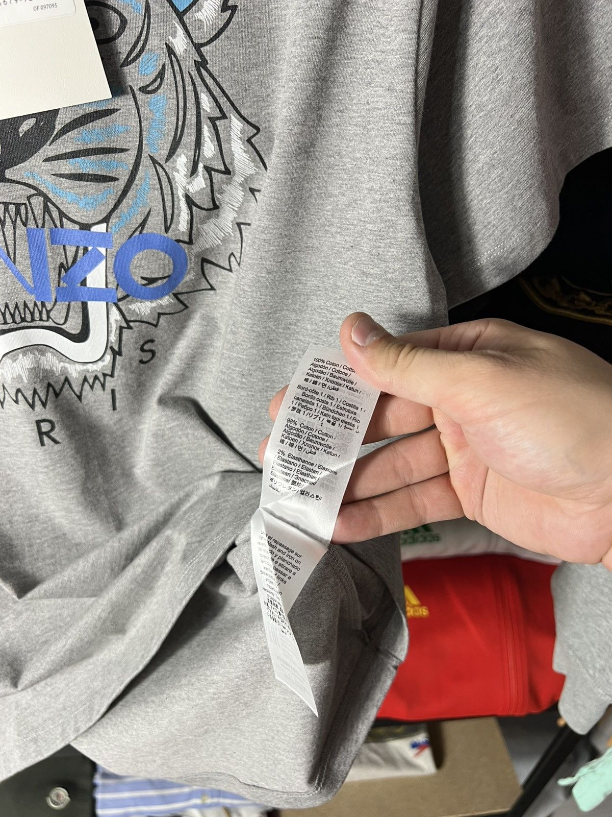 Kenzo Kenzo Tiger Logo T-Shirt Grey – Size M – New with Tags Size US M / EU 48-50 / 2 - 10 Thumbnail