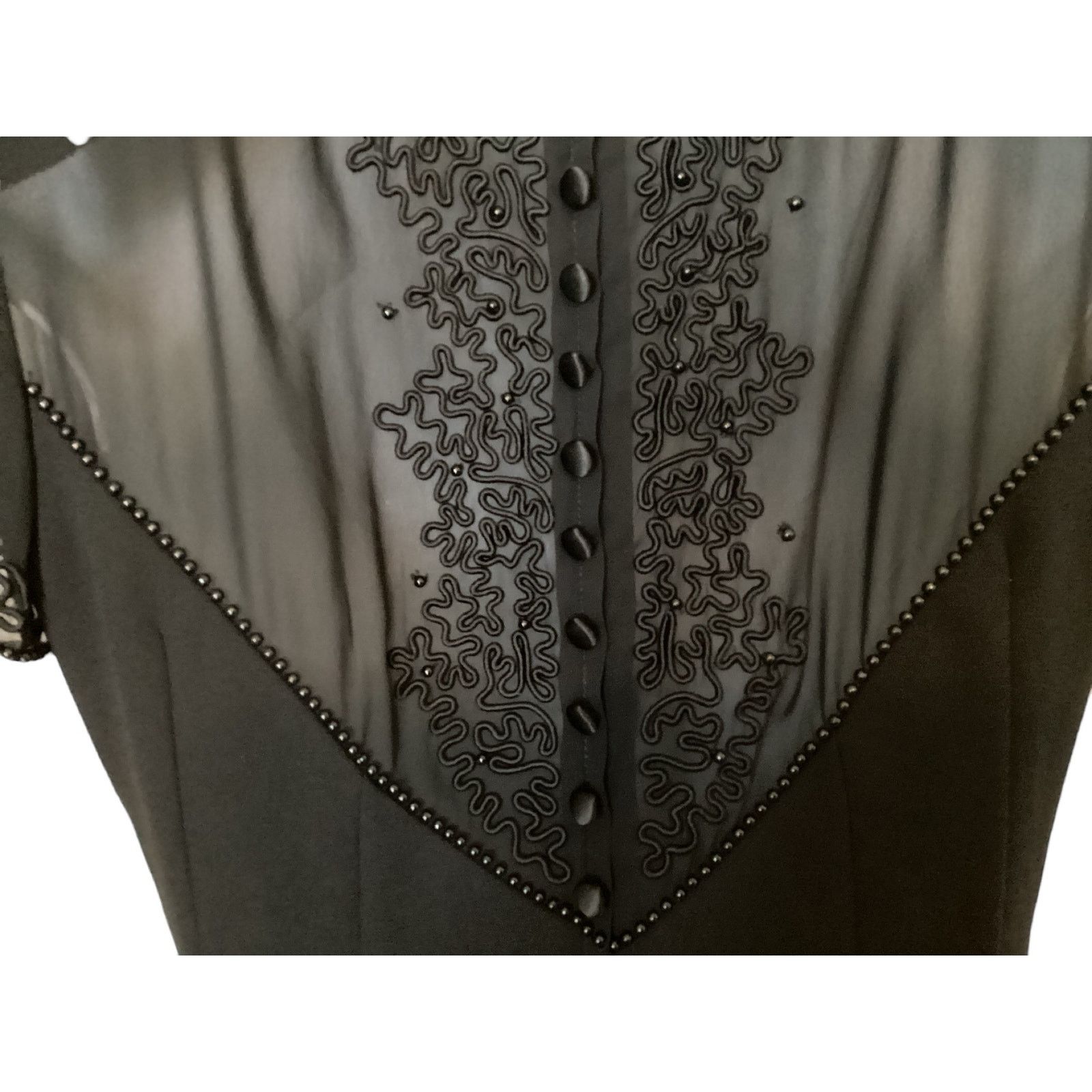 Donna Morgan Vtg Donna Morgan Petites Black Glamorous Party Dress 2 Size XS / US 0-2 / IT 36-38 - 8 Thumbnail