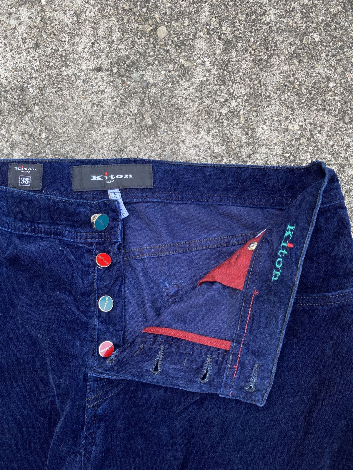Kiton Kiton Napoli Italy Velvet Corduroy Pant Size US 33 - 9 Thumbnail