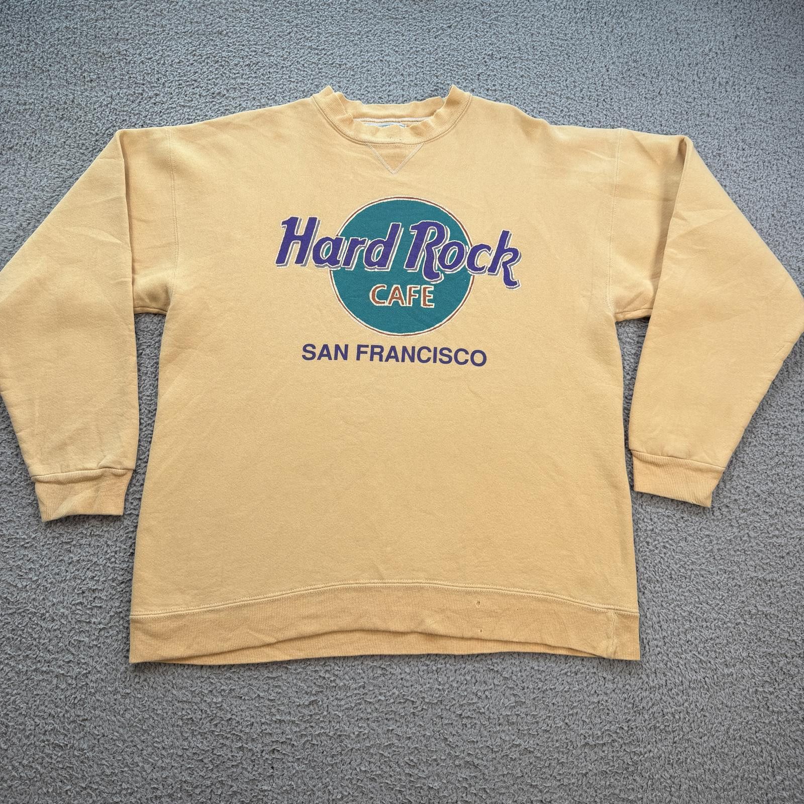 Hard Rock Cafe Vintage 90s Hard Rock Cafe San Francisco Crewneck Sweatshirt Size US L / EU 52-54 / 3 - 1 Thumbnail
